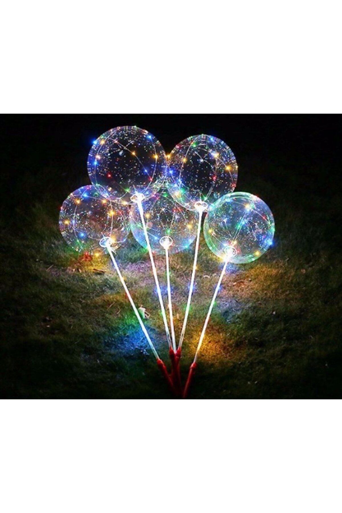 Bobo Işıklı Balon Seti Pil Hediyeli ( Tam Set )- 3 Fonksiyonlu - Yüksek Kalite - Pil Hediyeli