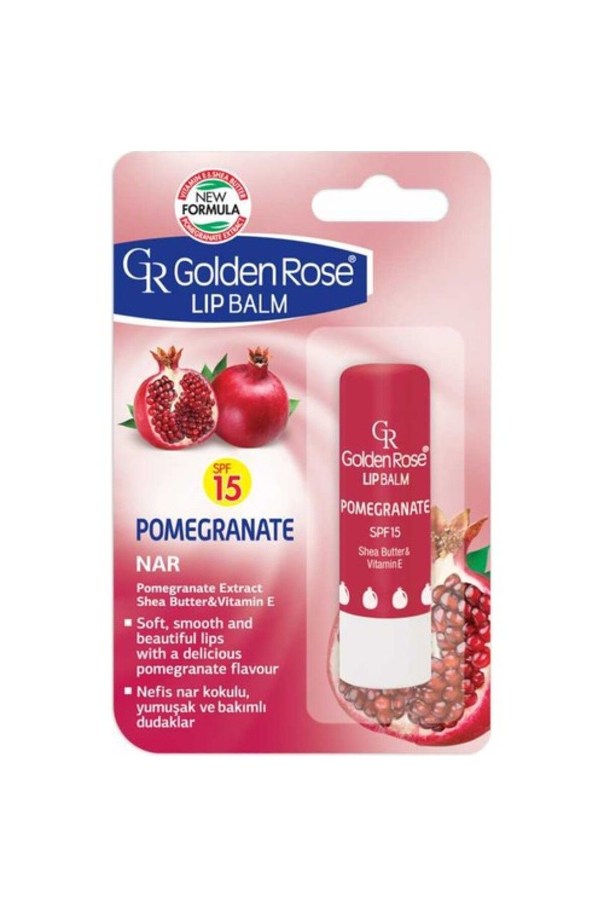 Golden Rose Lip Balm No: 08 Pomegranate - Dudak Bakım Kremi ve Nemlendirici