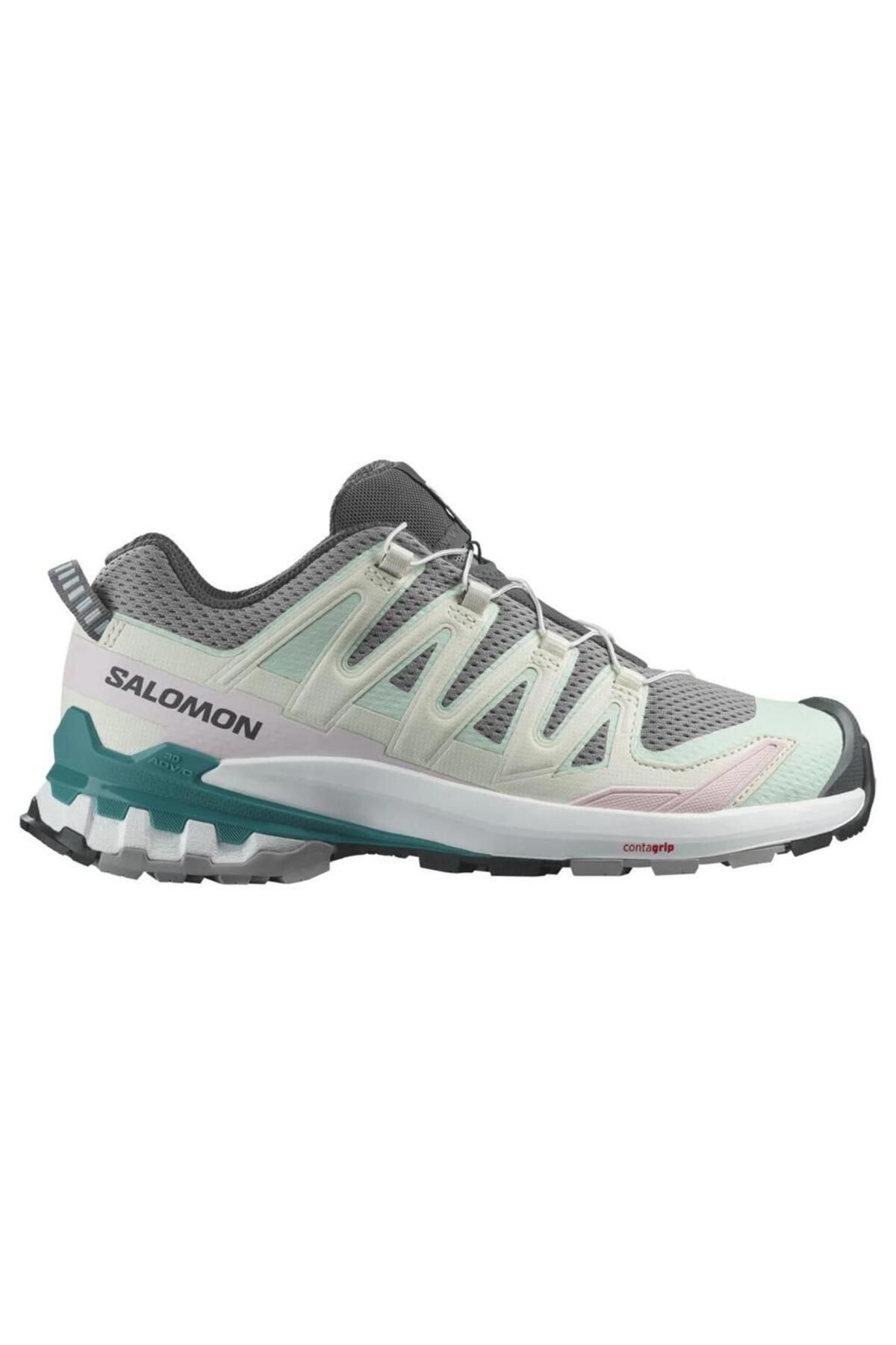 Salomon 471189 Xa Pro 3D V9 W Gull/White/Bleached Aqua Kadın Outdoor Ayakkabı