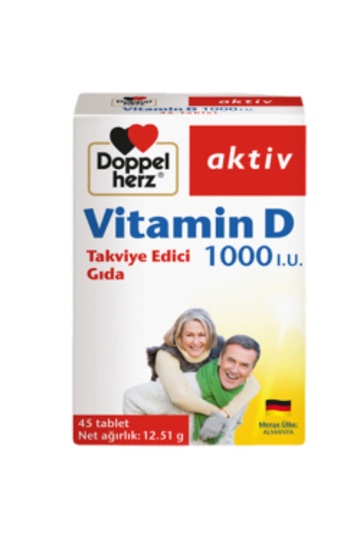 Doppelherz Vitamin D 1000 IU 45 Tablet ( 1 ADET )