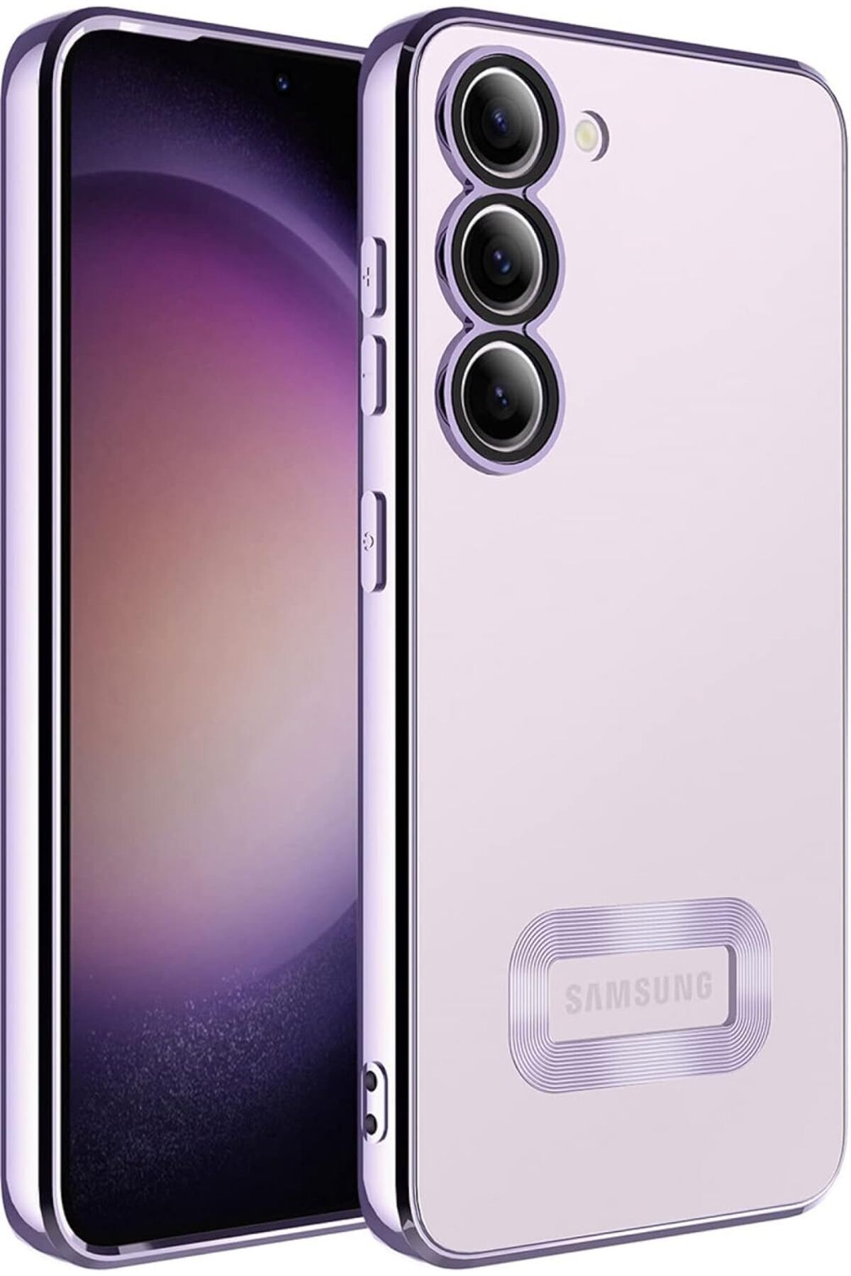 aheaks Samsung Galaxy S23 Plus Kamera Korumalı Logo Gösteren Kılıf Kapak