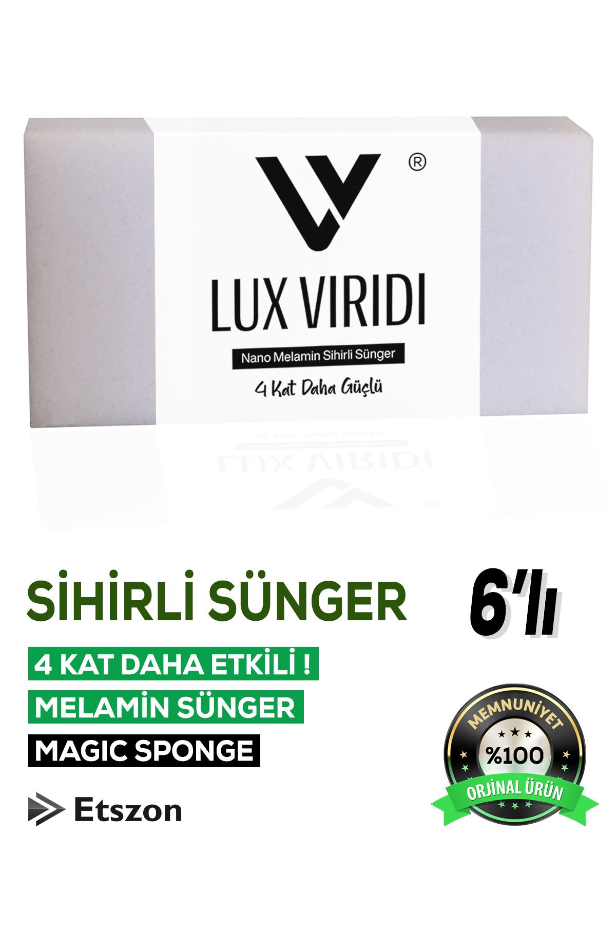 Lux Viridi Sihirli Sünger (Magic Sponge) 6 Adet