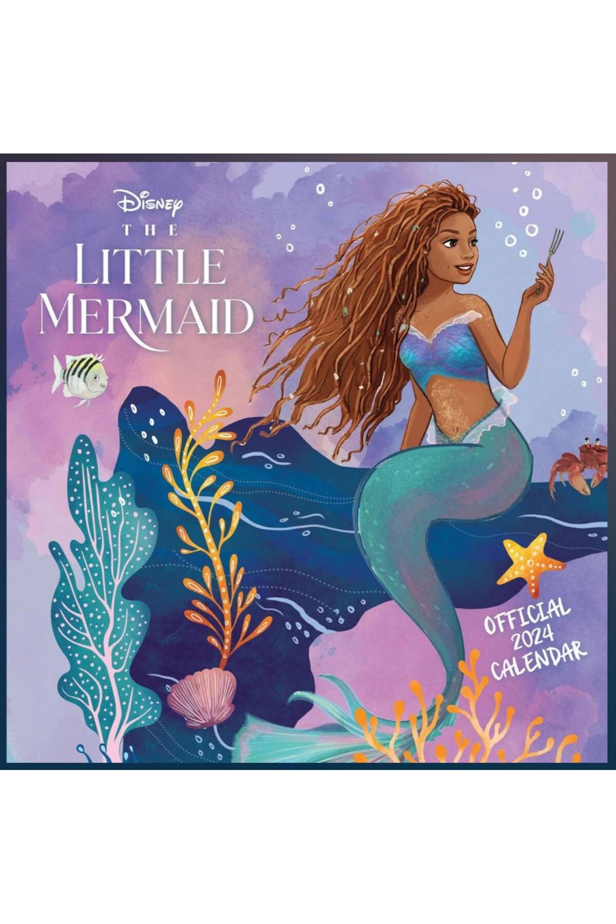 Disney English THE LITTLE MERMAID 2024 CALENDER - Küçük Deniz Kızı 2024 Takvim (ENGLISH)