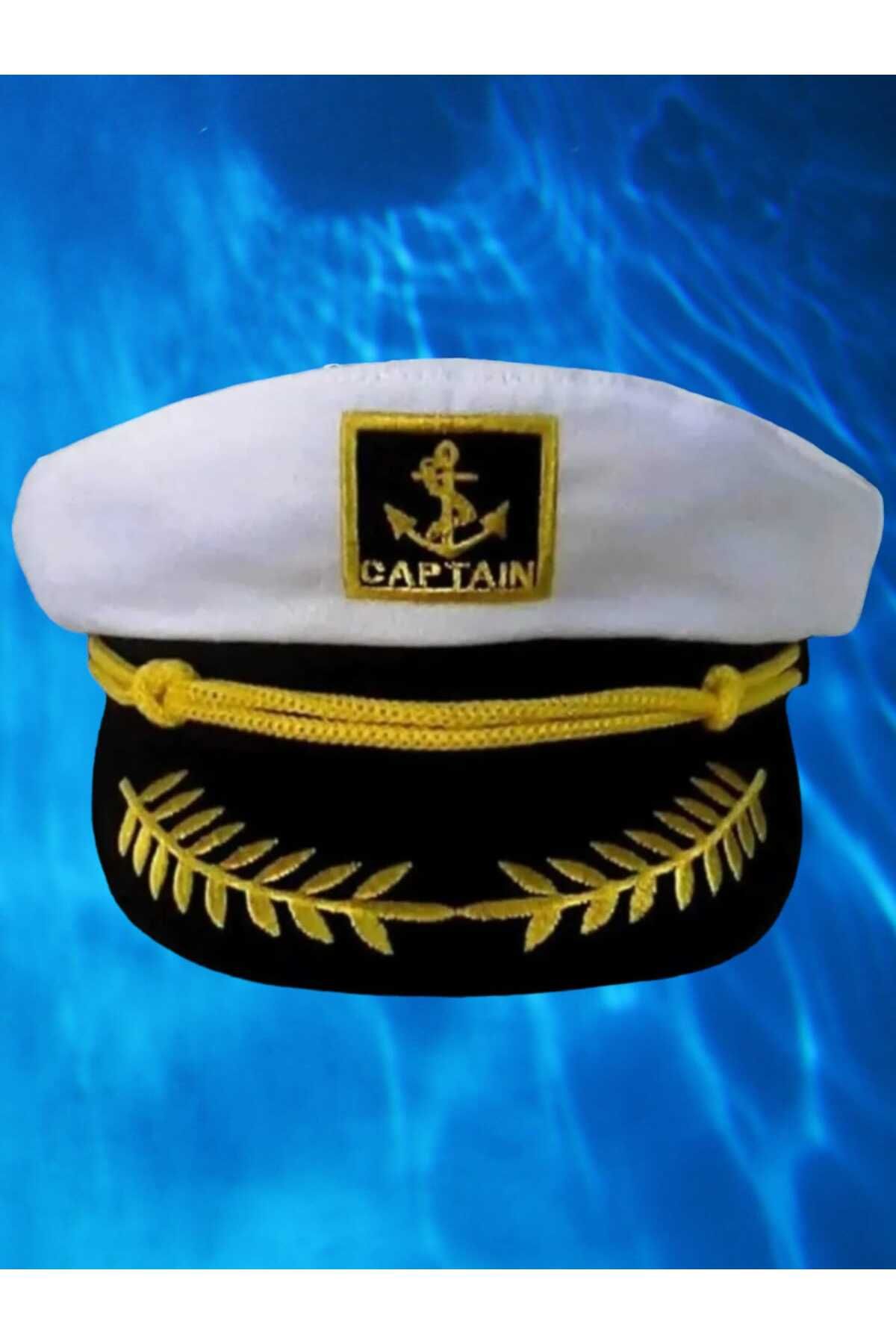 Uniquerrs Unisex Denizci Kaptan Şapka