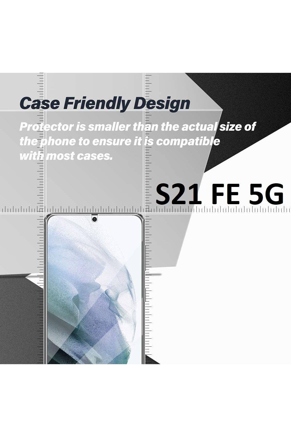 aheaks Samsung Galaxy S21 FE 5G Nano Ekran Koruyucu Kırılmaz Cam - Ultra İnce