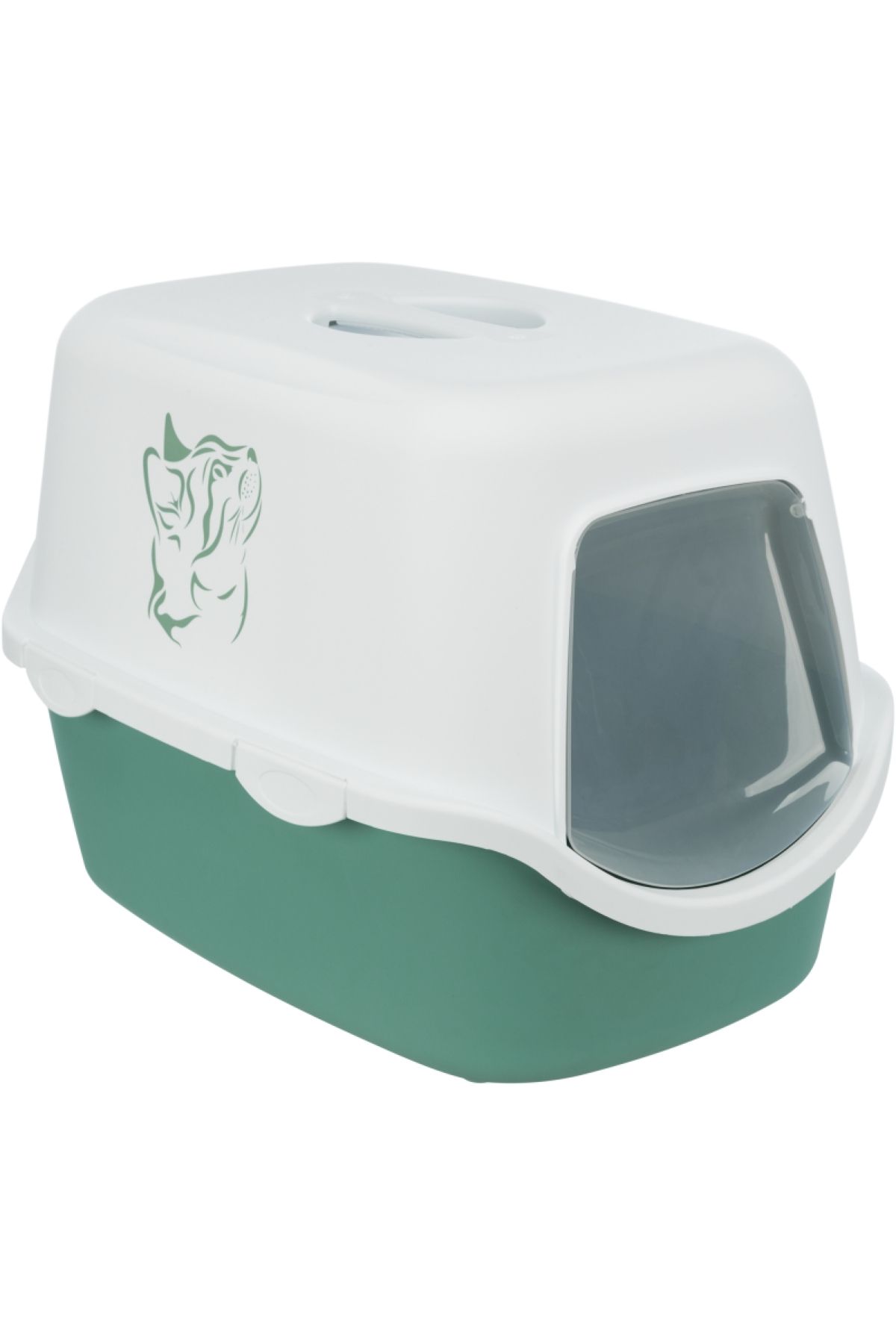 Trixie Kedi Kapalı Tuvaleti 40x40x56cm Yeşil-Beyaz 151077