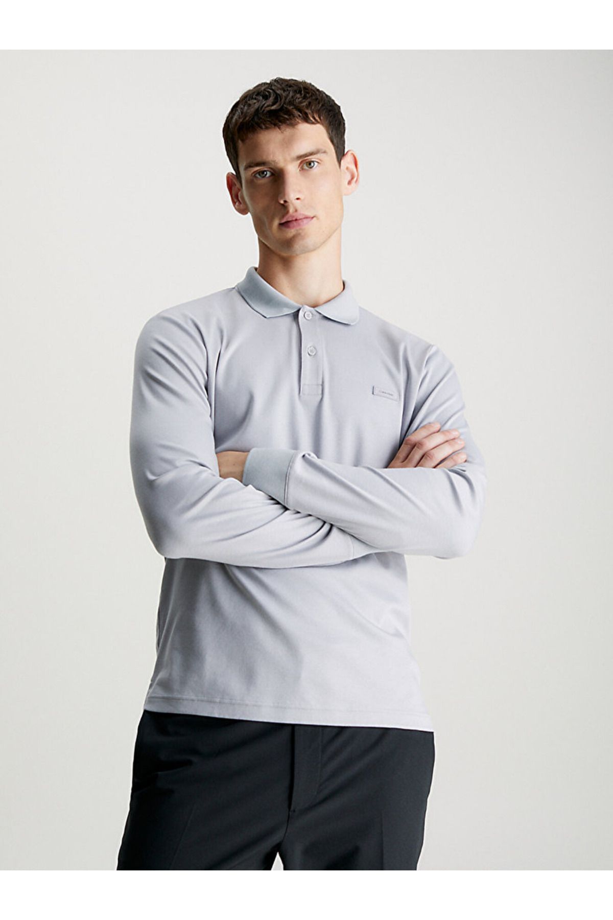 Calvin Klein Slim Long Sleeve Polo Shirt