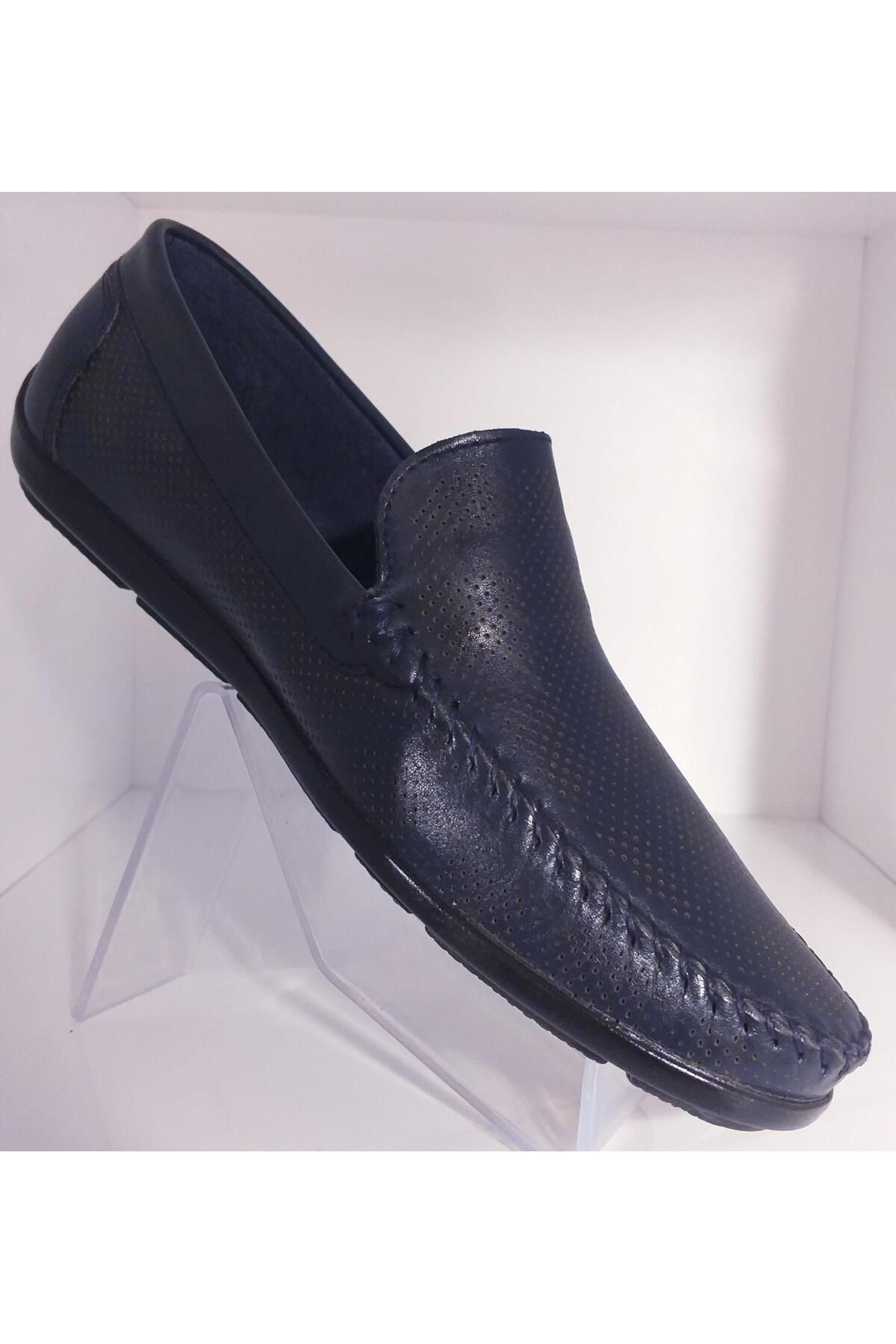 İnci Inci Brc23y6002 Erkek Hakiki Deri Lazerli Loafer Günlük Ayakkabı