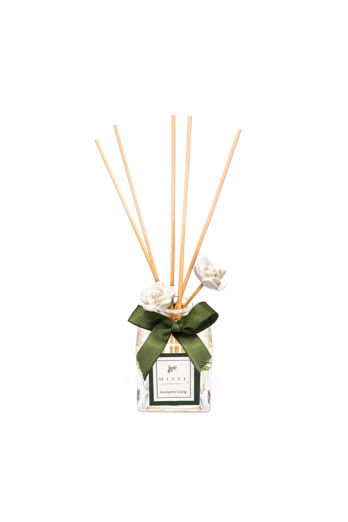 Missi 100 ml Kare Şişe Gece Yarısı Çiçeği Bambu Çubuklu Oda Kokusu