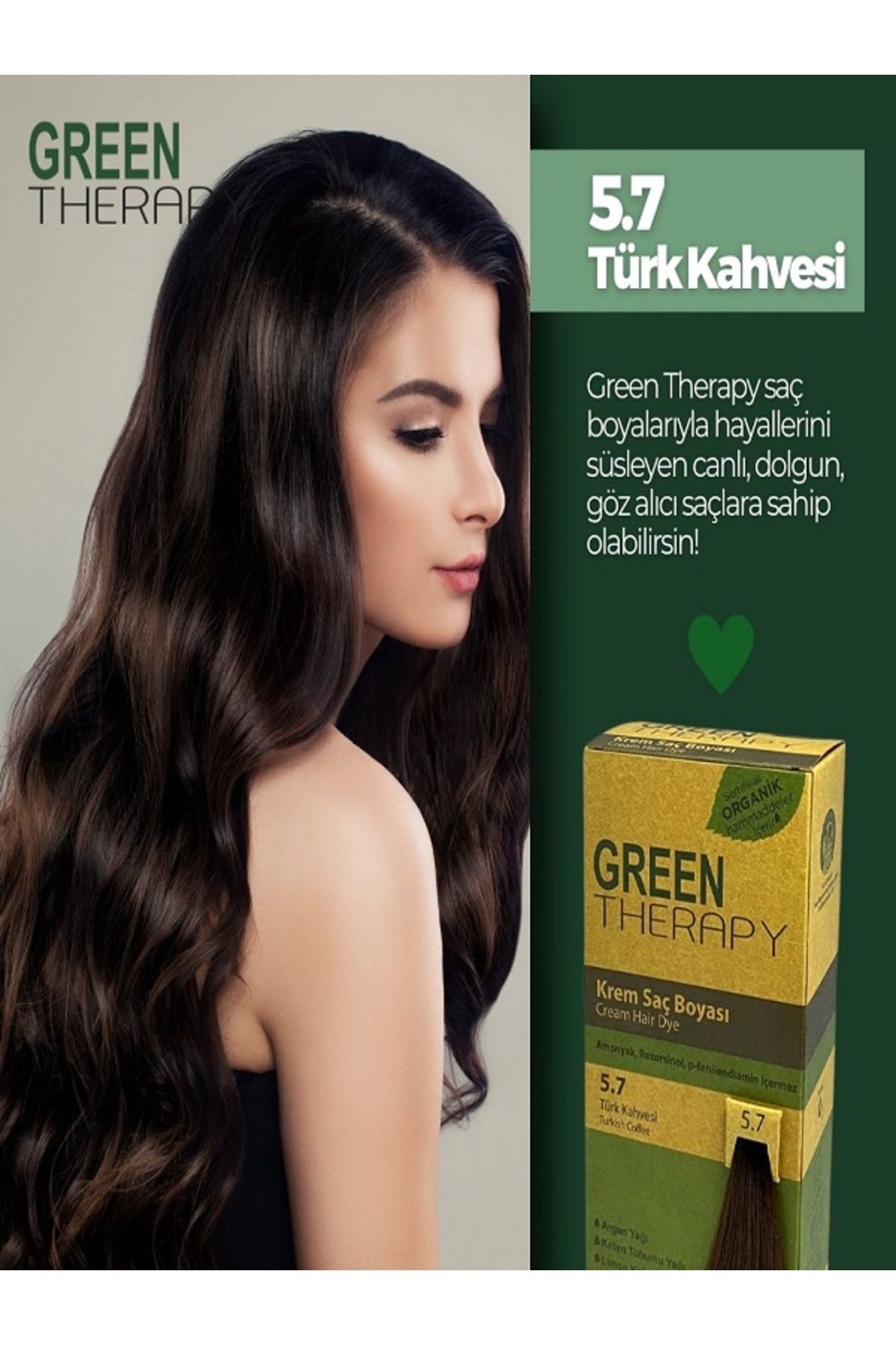 Green Therapy 5.7 Türk Kahvesi Saç Boyası..bigüzellik130424013