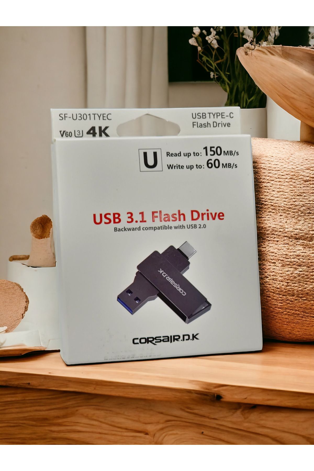 FERRO CORSAIR.DK Çok Yönlü USB 3.1 Type-C Flash Bellek