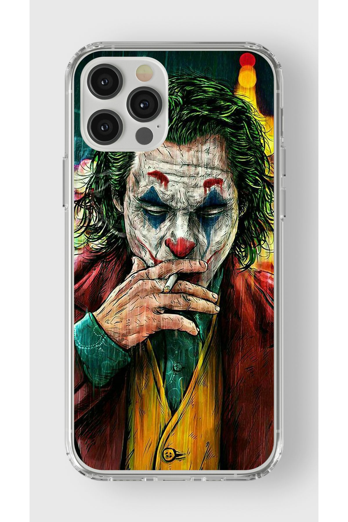 Multitronic Iphone 14 Pro Uyumlu Joker Tasarım Baskılı Şeffaf Kılıf