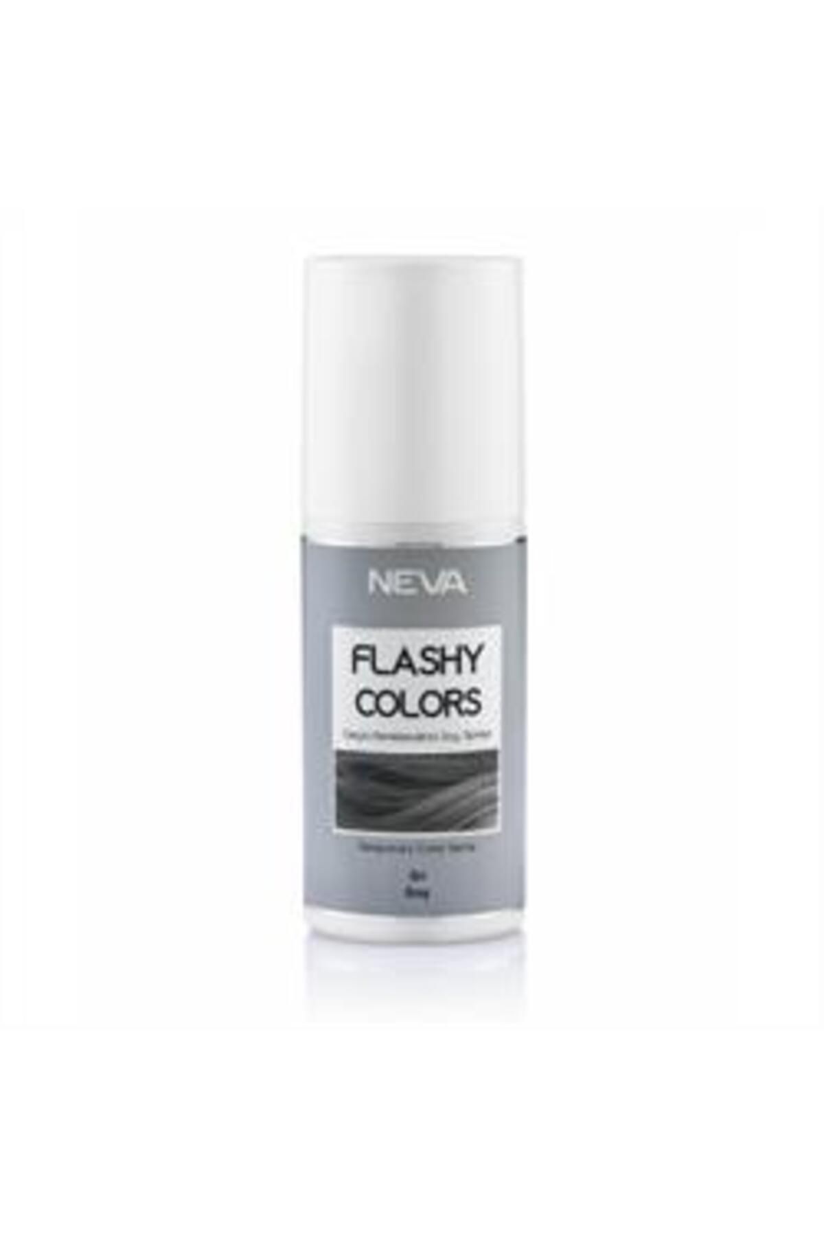 Neva Flashy Colors Geçici Renklendirici Saç Spreyi Gri 75ml ( 1 ADET )