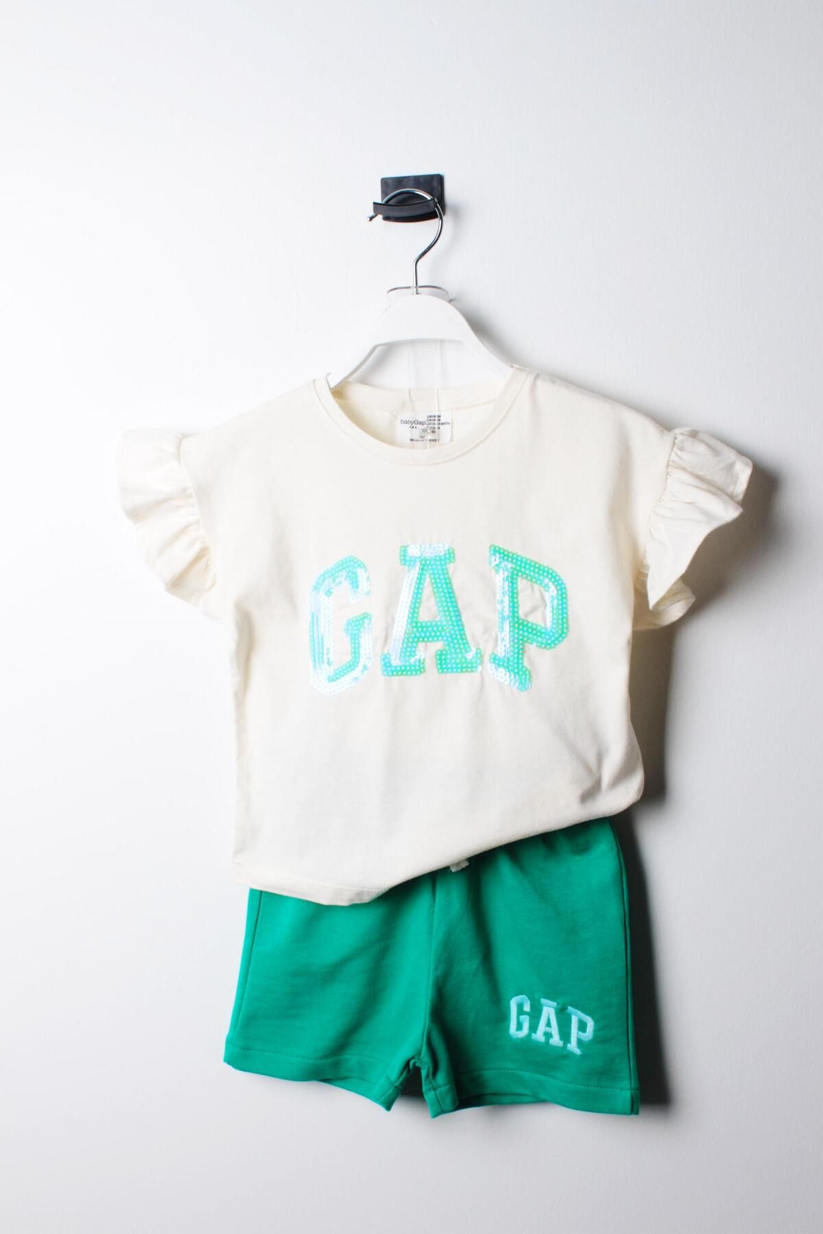 GAP Gap Pul İşlemeli Yazlık Kız Çocuk Takım