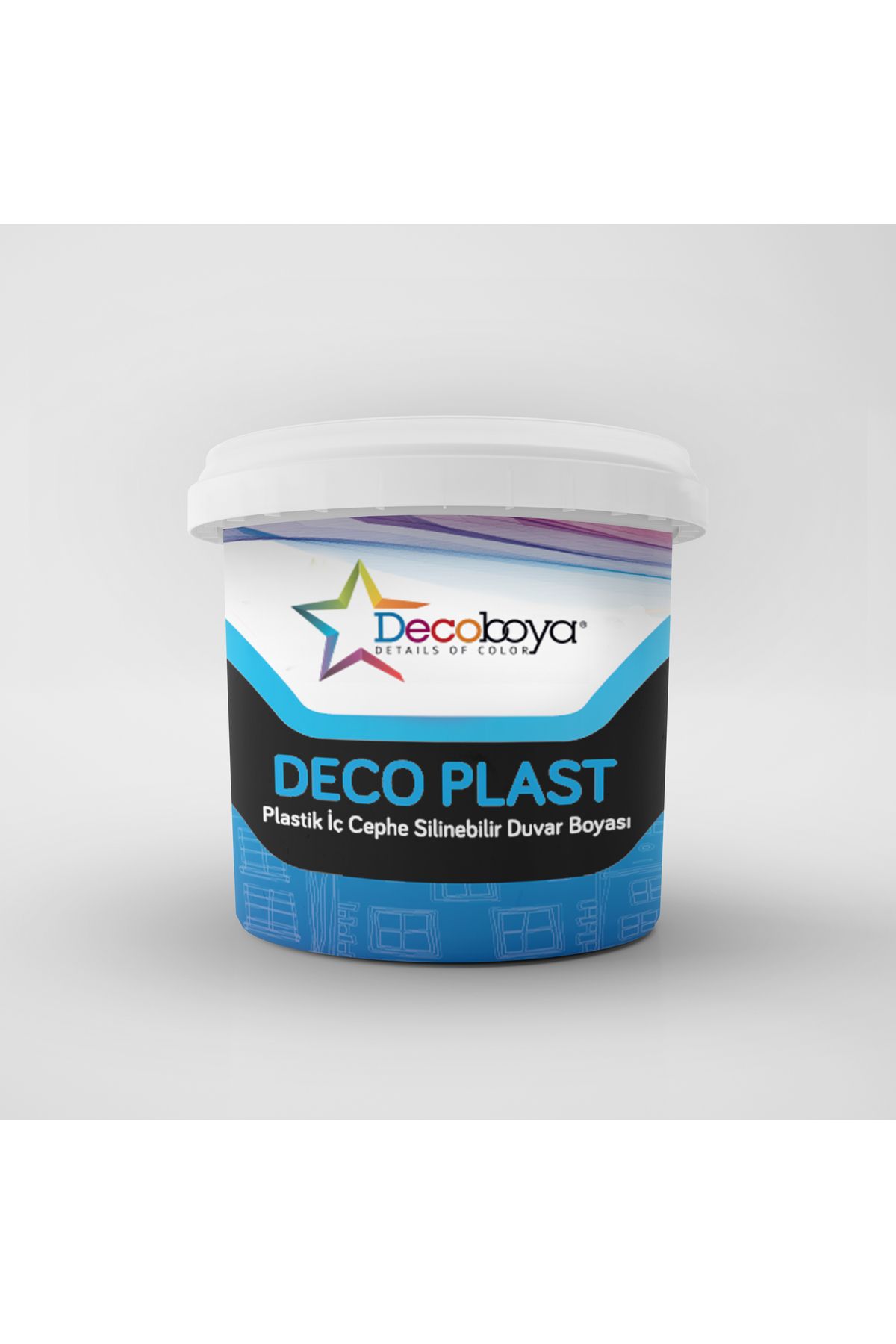 DecoBoya Deco Plast Silinebilir Mat Iç Cephe Duvar Boyası 3 Kg Beyaz