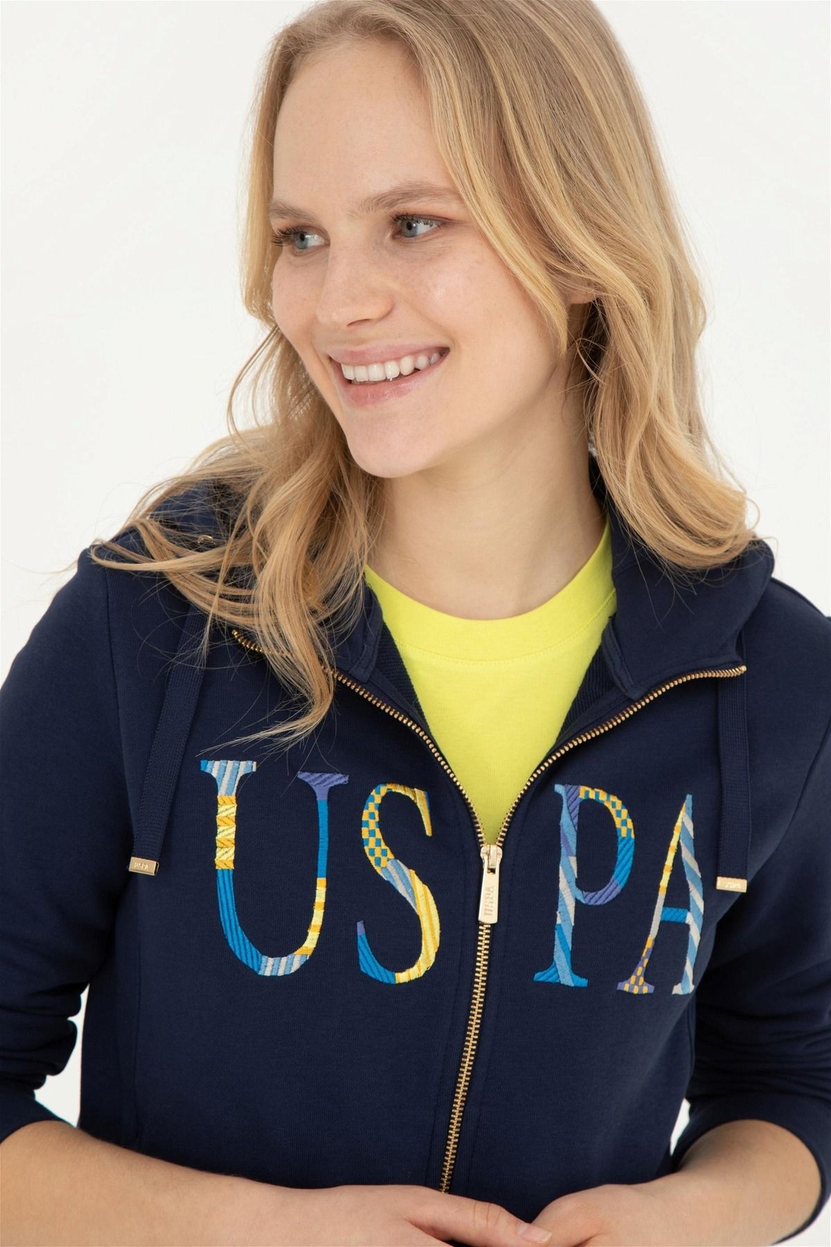 U.S. Polo Assn. Kadın Lacivert Basic Sweatshirt ELİFSU BUTİKHOME