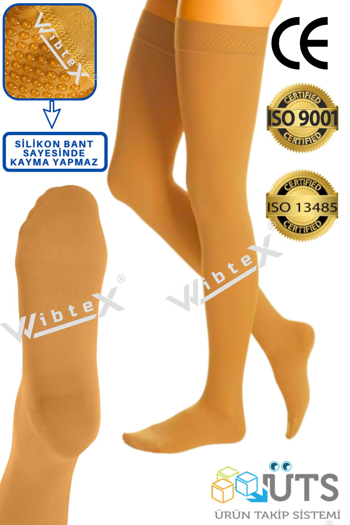 wibtex Diz Üstü Variss Çorabı Burnu Kapalı Orta Basınç Ccl2 Çift Bacak