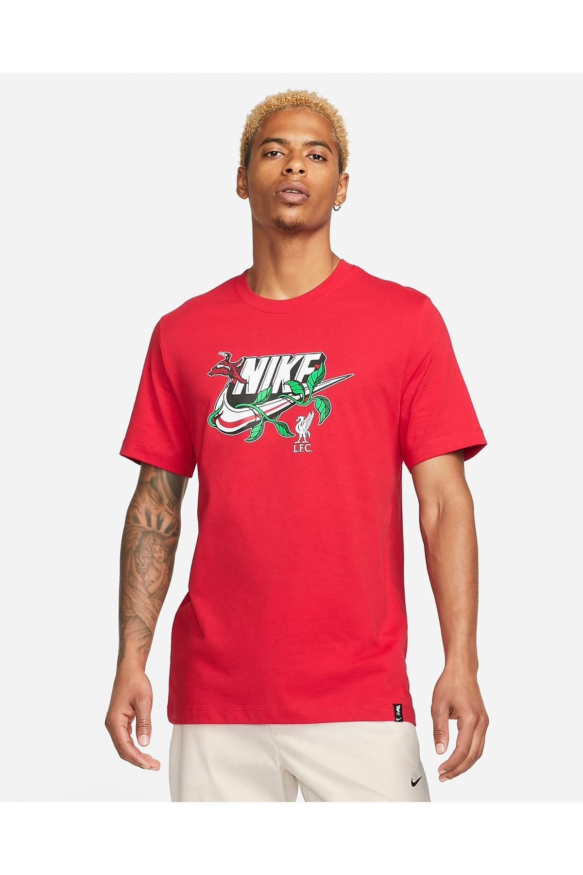 Nike Liverpool FC Futura Tee Kırmızı Erkek T-shirt FD1084-687