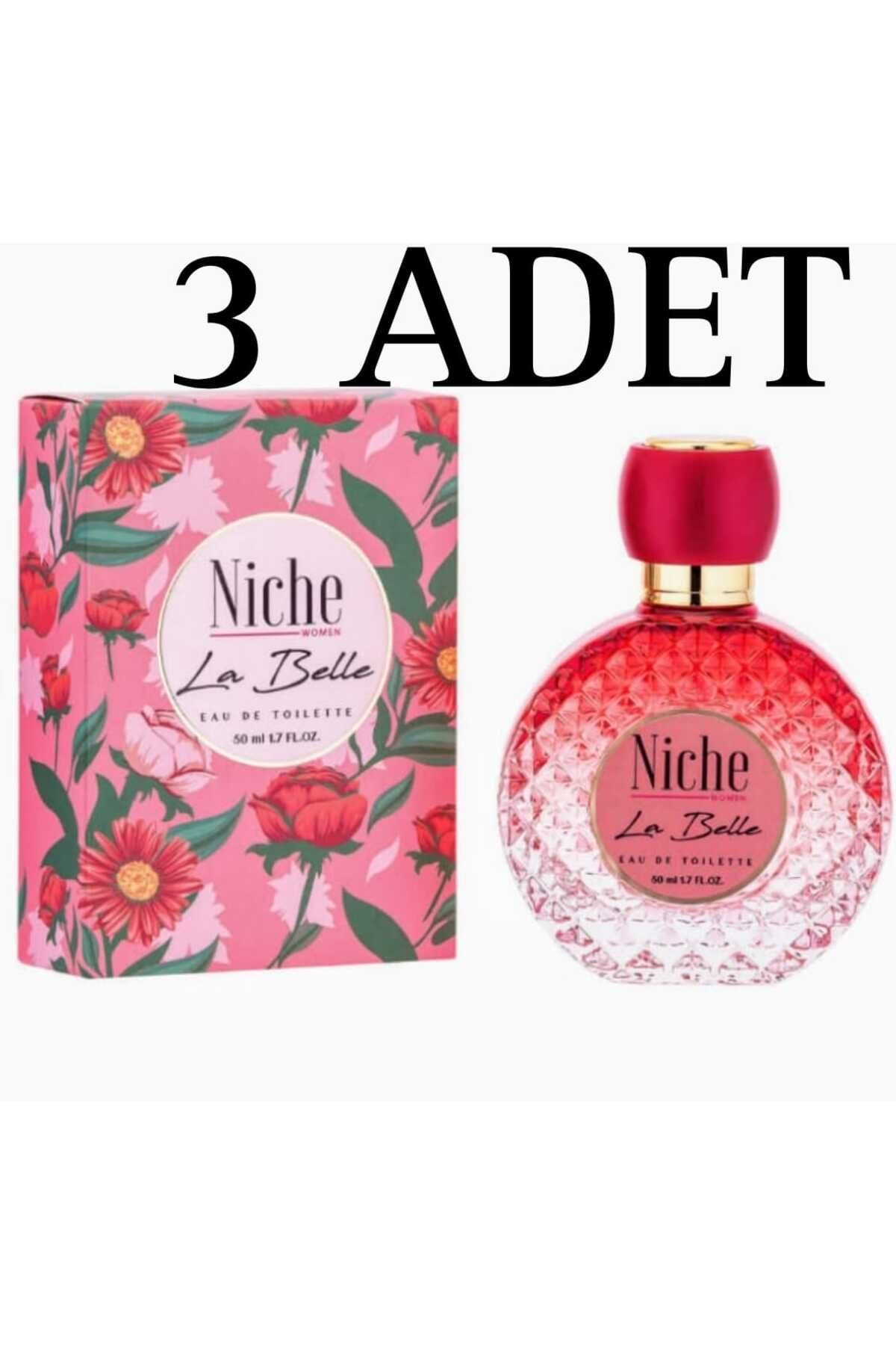 Niche La Bella EDP Kadın Parfüm 50ml X 3 Adet