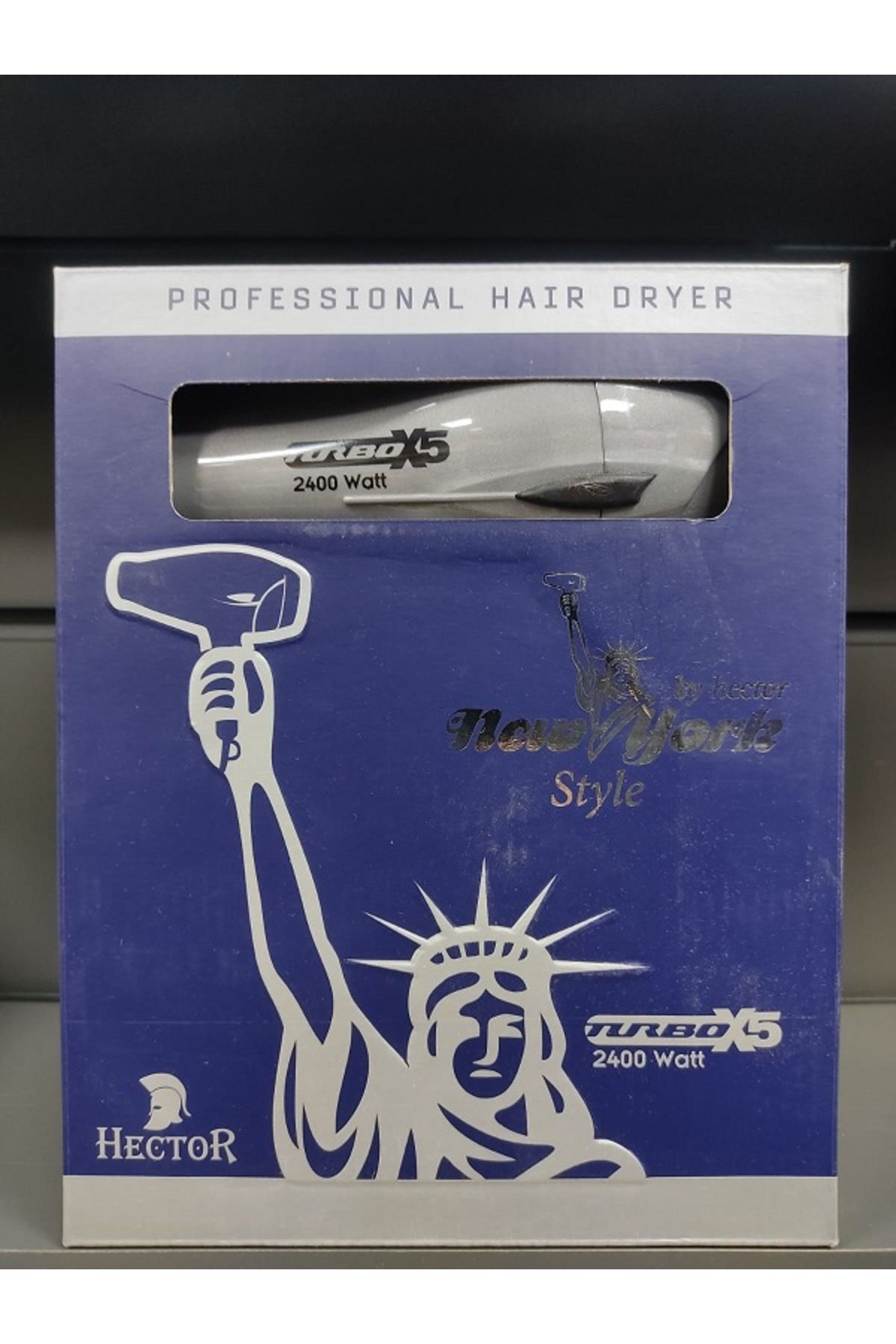 Hector Newyork  Style Profesyonel Saç Kurutma Makinesi Gümüş 2400Watt.,fön1204010