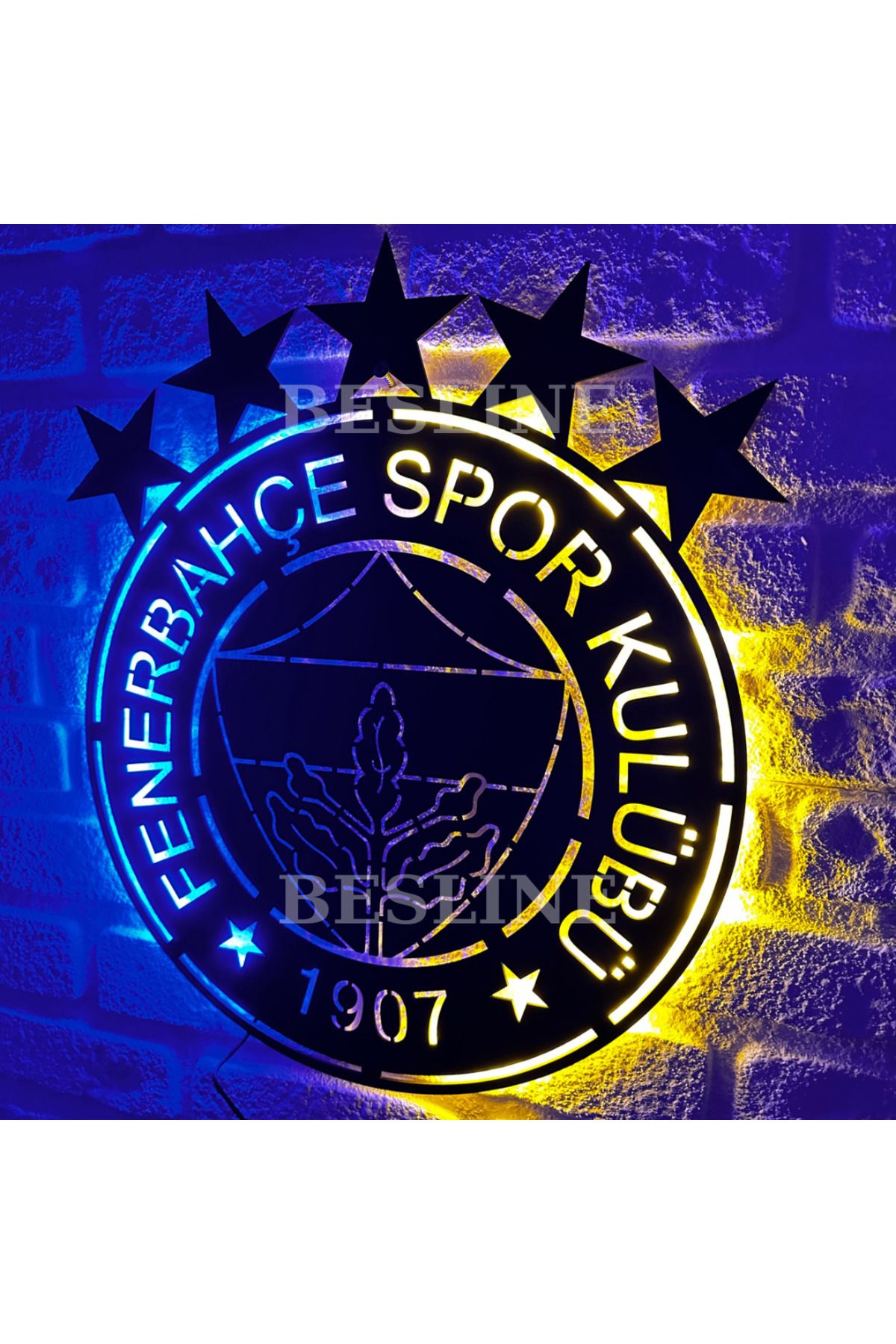 BESLİNE Fenerbahçe Taraftar Led Işıklı  Tablo