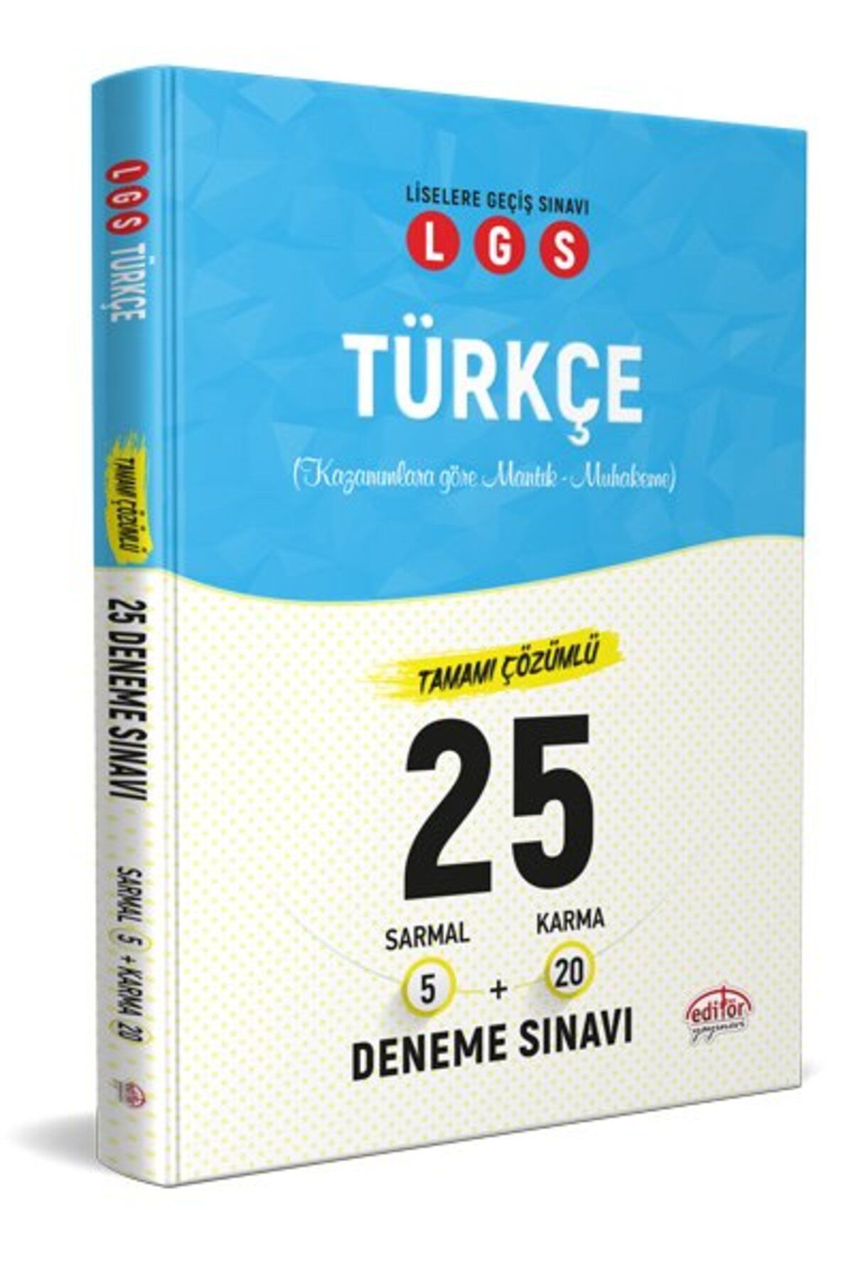 Editör Yayınevi Lgs 8.sınıf Türkçe Çözümlü 25 Deneme Sınavı
