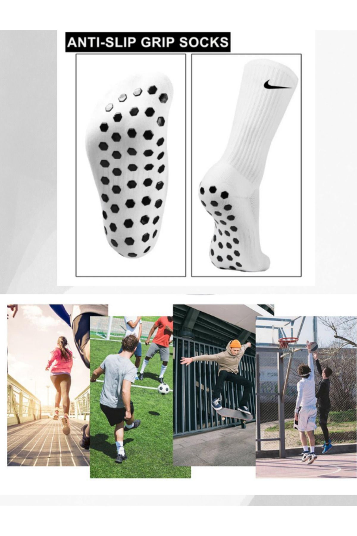 Socks Sirius Pro Kaymaz Silikon Havlu Taban Dikişsiz Unisex Maç Antrenman Spor Tenis Futbol Basketbol Koşu Çorabı