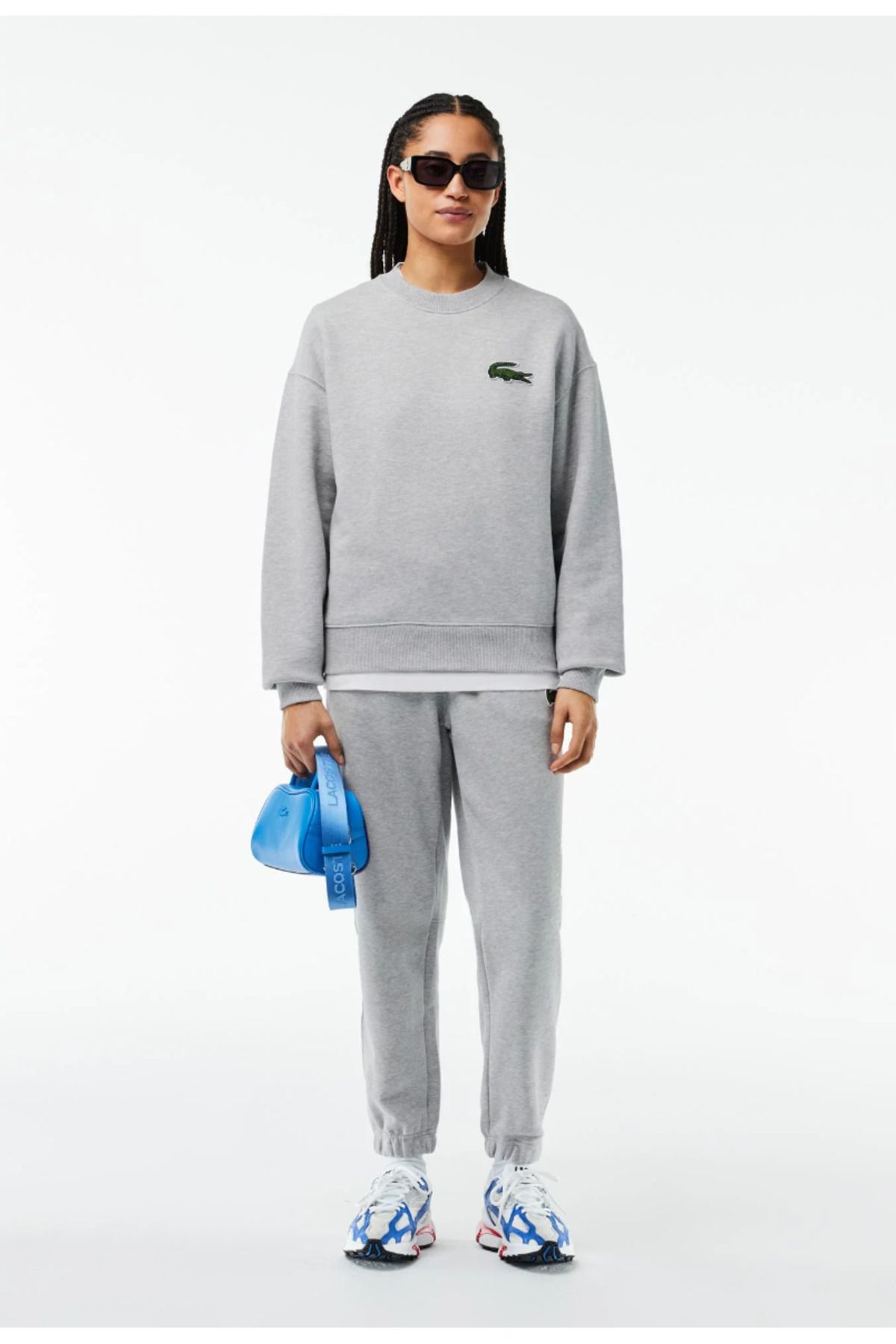 Lacoste Unisex Lacoste Loose Fit Crocodile Badge Jogger Sweatshirt