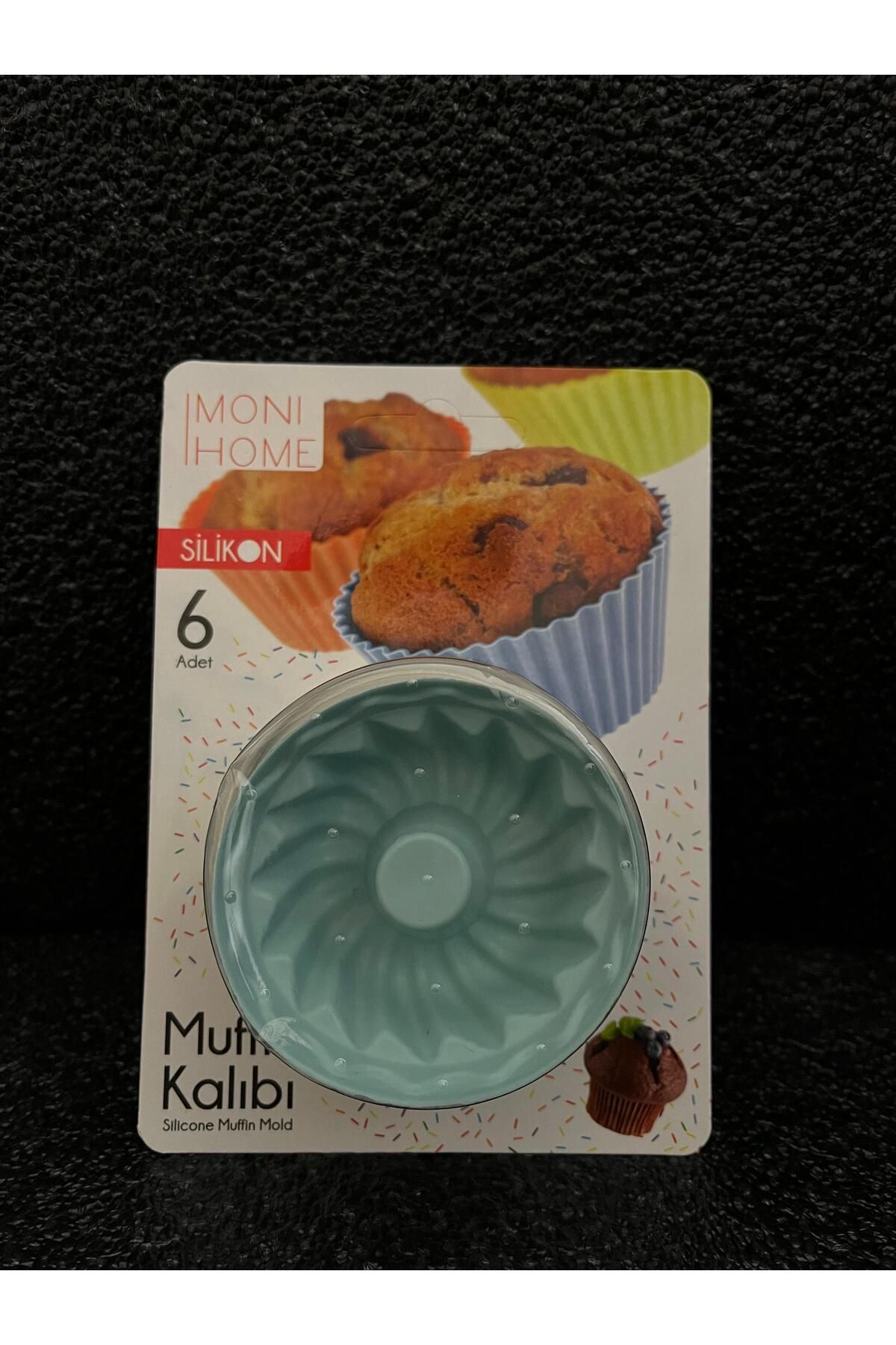 MoniHome Moni Home Silikon Muffin Kabı 6'lı Set