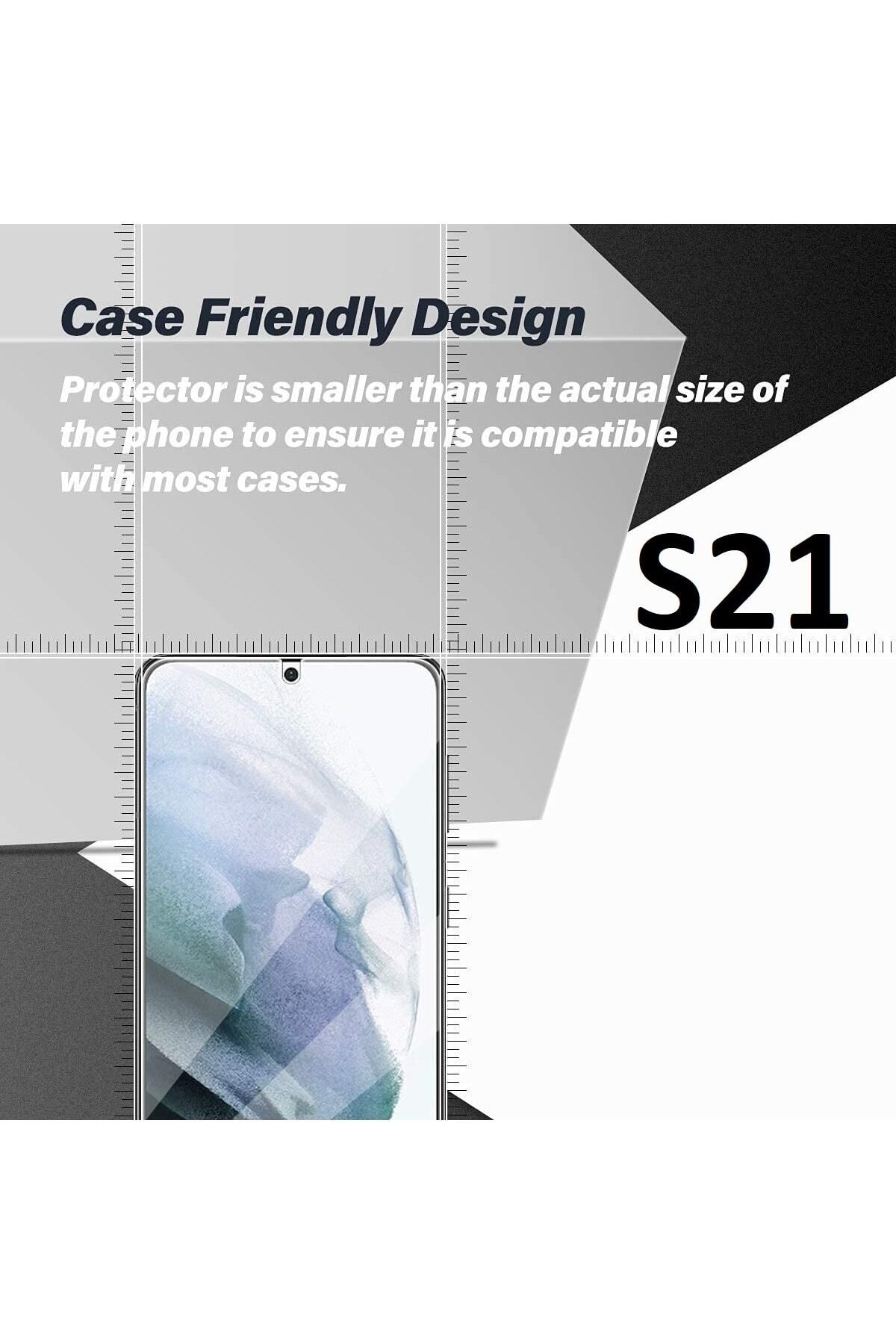aheaks Samsung Galaxy S21 Nano Ekran Koruyucu Kırılmaz Cam - Ultra Ince