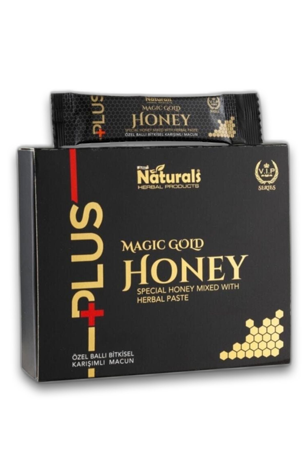 Naturals +PLUS Magic Gold Honey Bitkisel Atom Kuvvet 12'li Macun