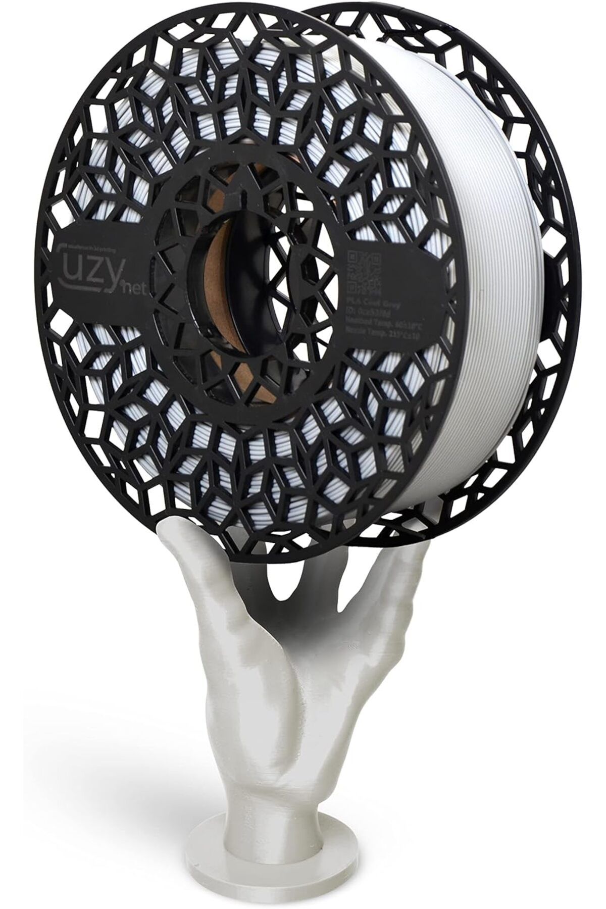 Savings Sphere PLA Cool Grey Filament Uyumlu 1.75mm 1kg Spool, Diameter Tolerance +/- 0.02mm Beyaz