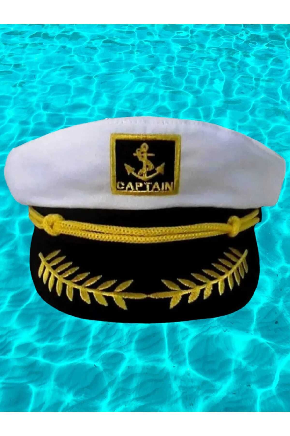 Trenderrs Unisex Denizci Kaptan Şapka