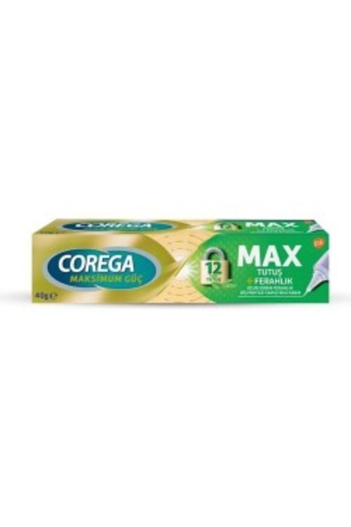 Corega Max Tutuş + Ferahlık Diş Protezi Yapıştırıcı Krem 40 gr ( 1 ADET )