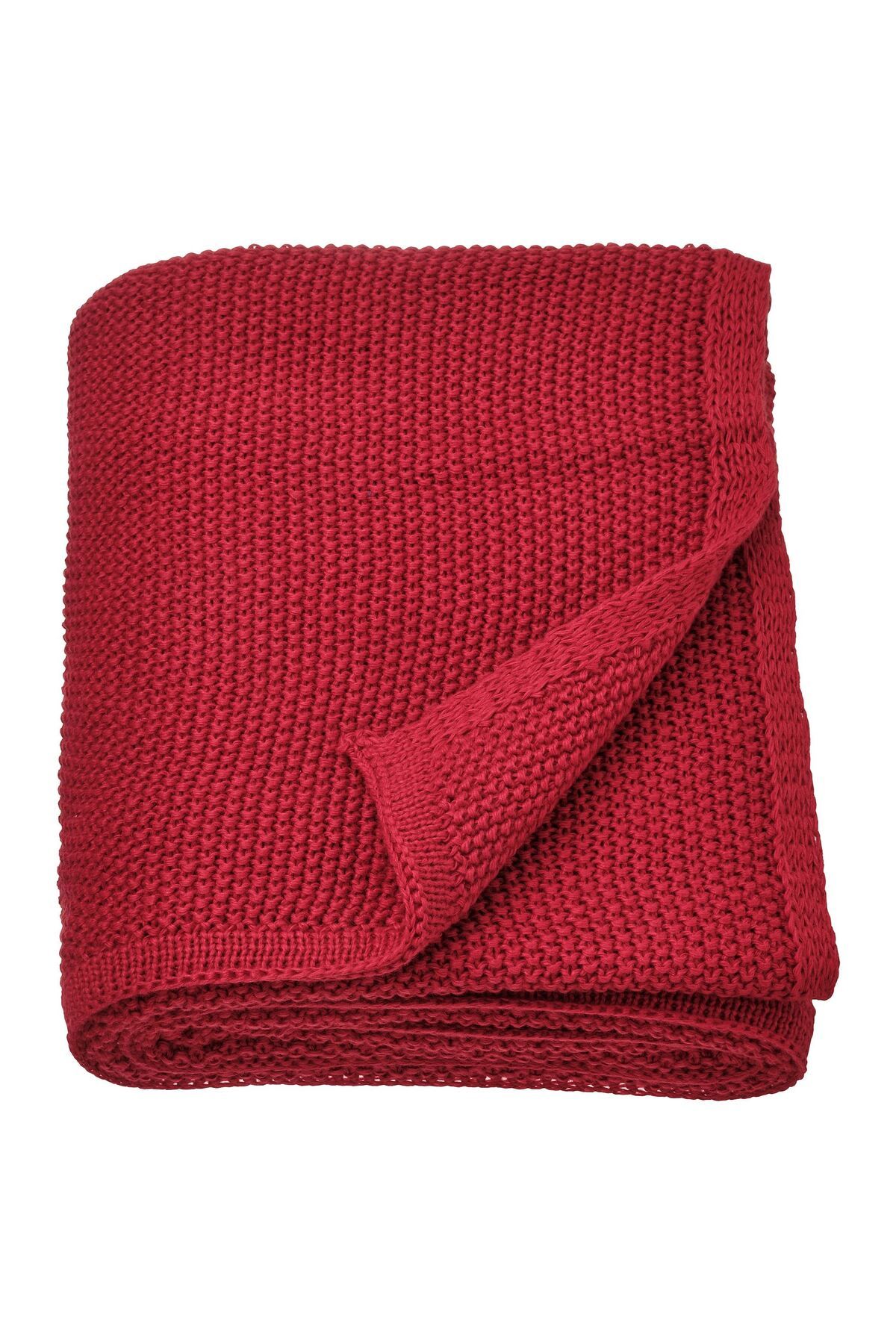 IKEA örtü, battaniye, koyu kırmızı, 130x170 cm