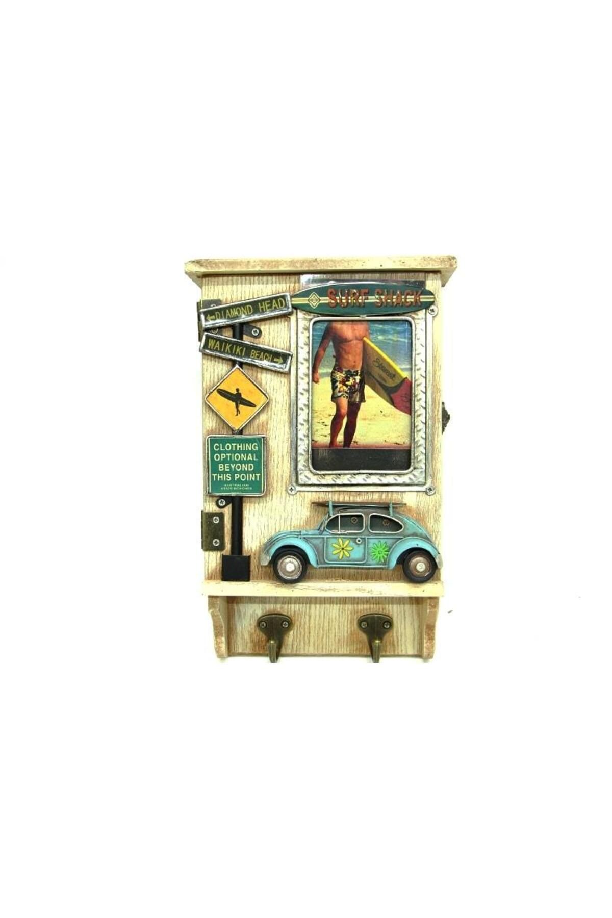 KICK SHOP Dekoratif Kutu Anahtarlık Çerçeveli Askılık Vintage Hediyelik