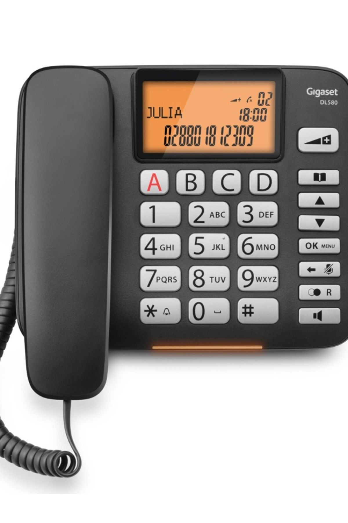 Gigaset Dl580 Siyah Ekranlı Masa Üstü Telefon Caller Id Handsfree