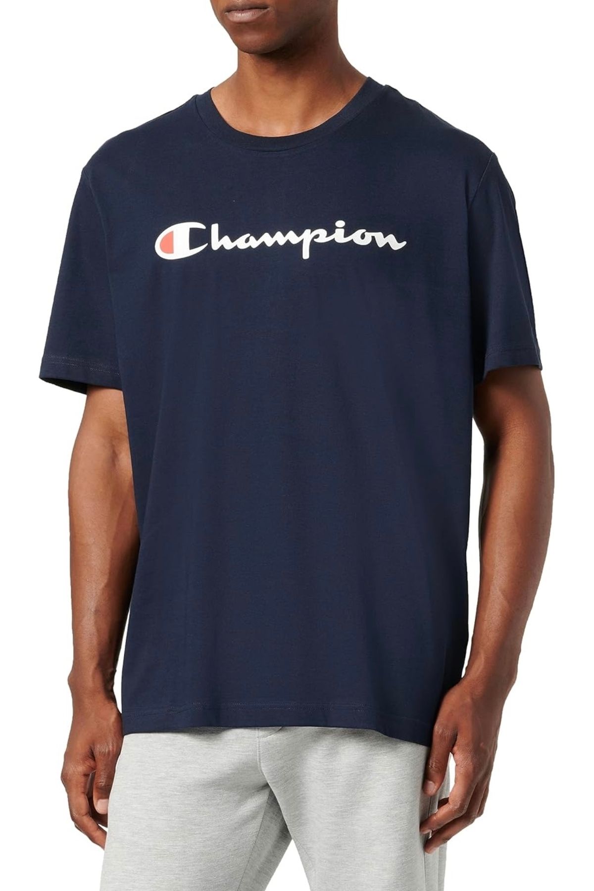 Champion Legacy Bisiklet Yaka Büyük Logo T-Shirt