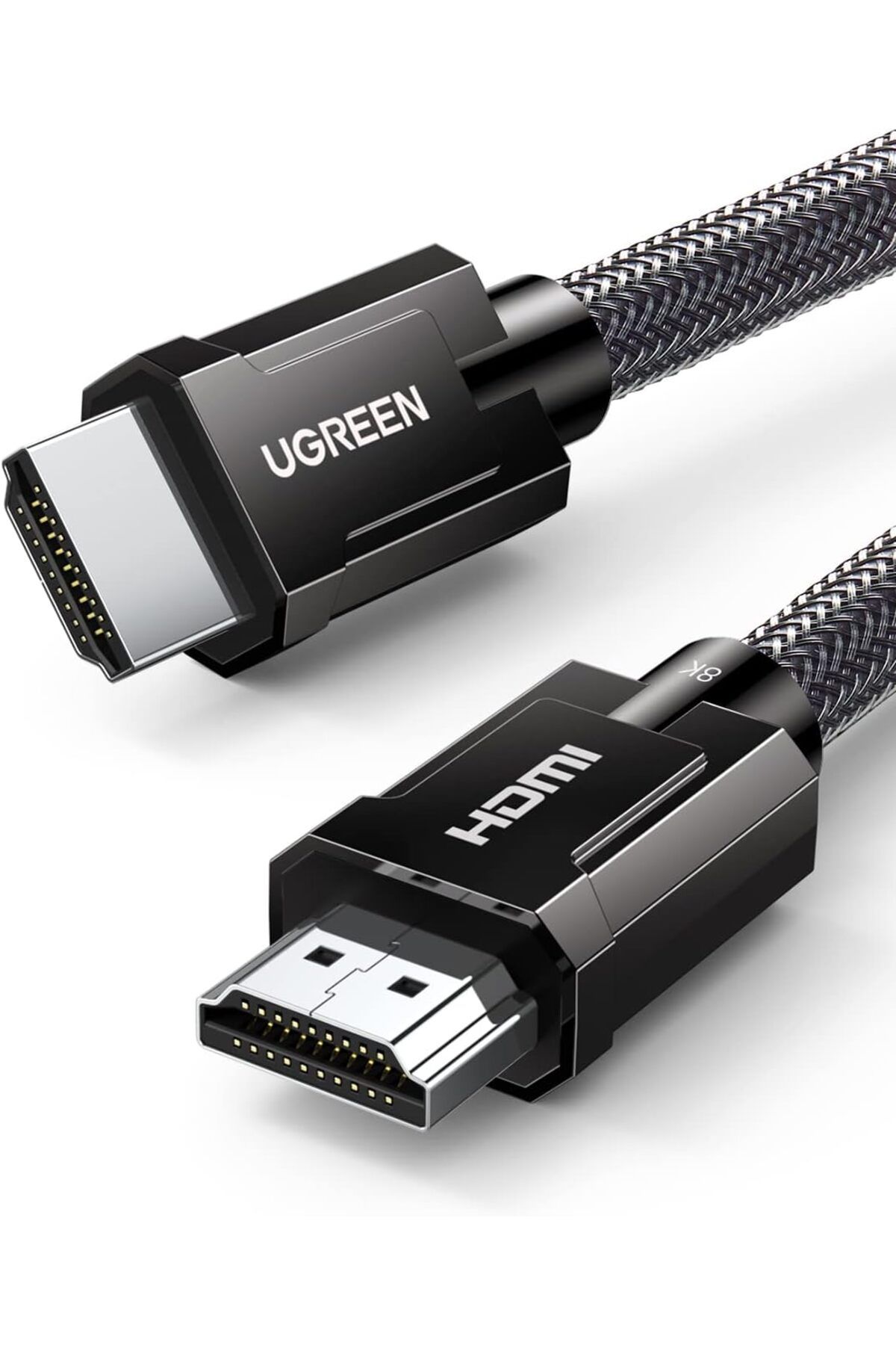 Genel Markalar 8K HDMI 2.1 Kablo desteği HDR10, eARC, PS5 için 3D, Xbox S, Monitör vb (1m), Gri