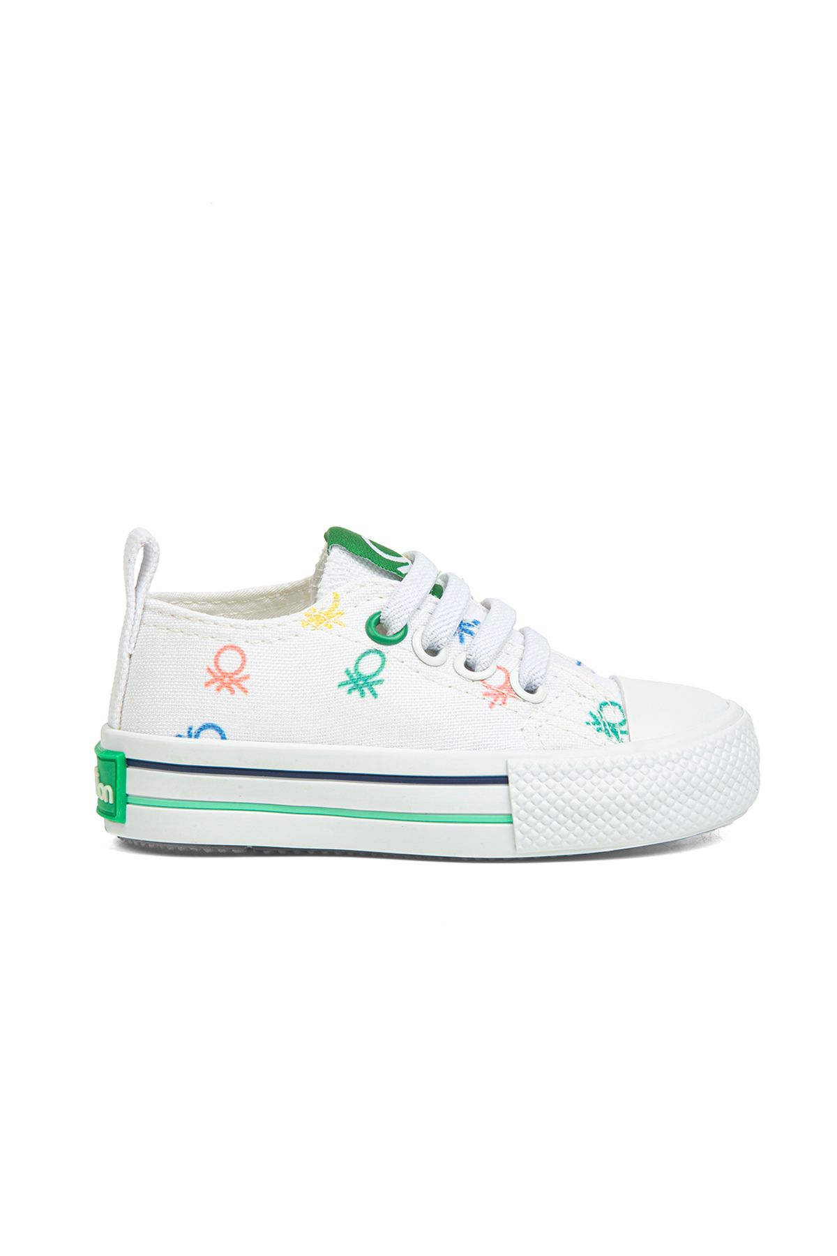 Benetton Kız Çocuk Spor Ayakkabı 21-25 Numara Beyaz