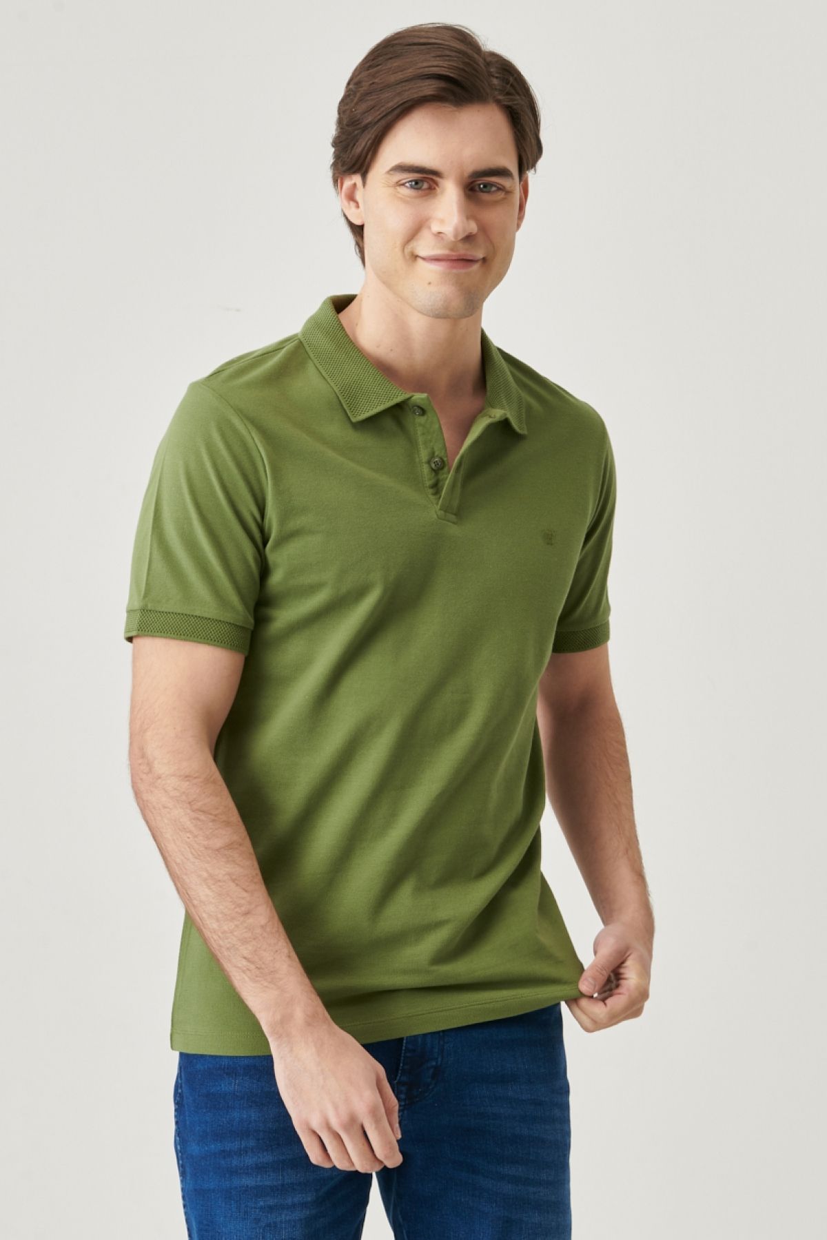 Wrangler Erkek Yeşil Polo Tişört