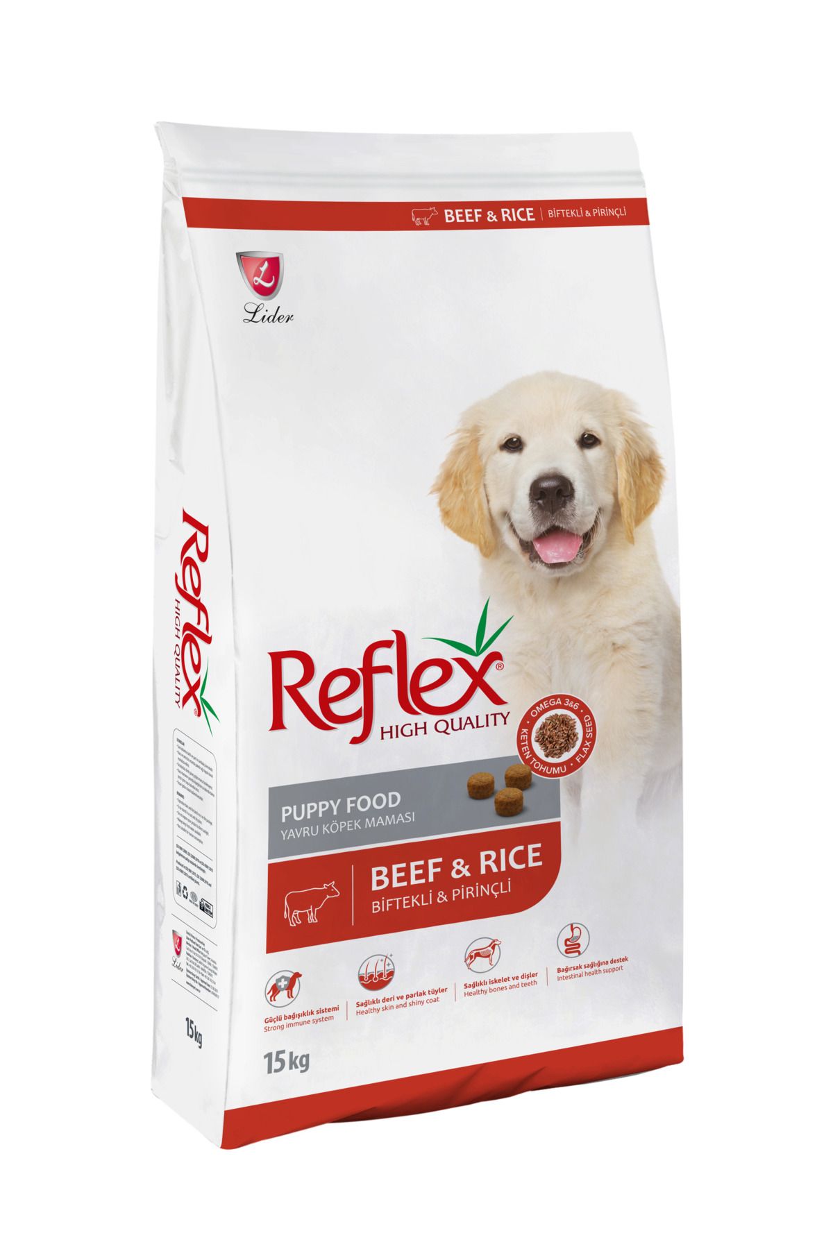 Reflex Biftekli Ve Pirinçli Yavru Köpek Maması 15 Kg