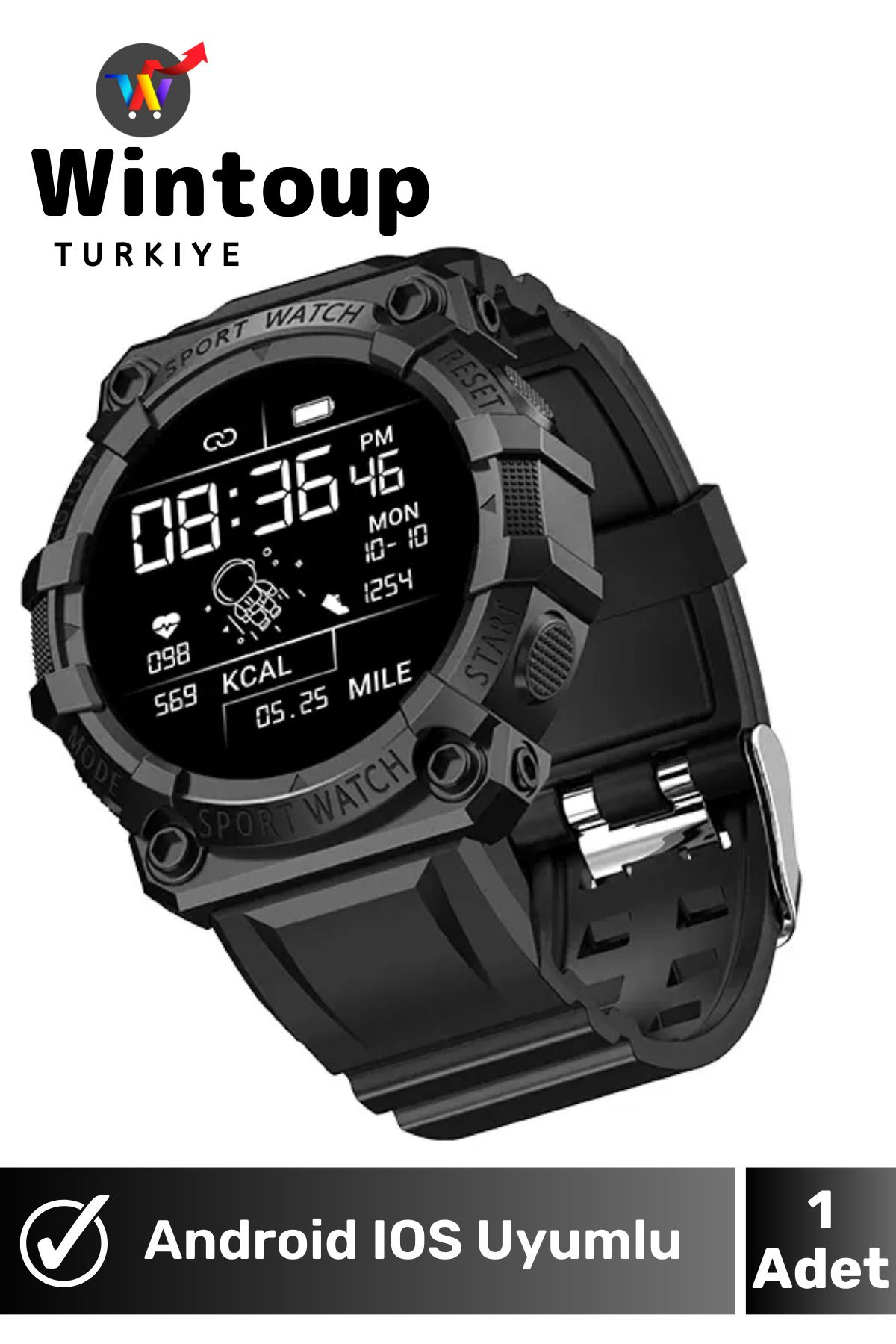 Wintoup Huawei Serisi  Uyumlu Tüm Modeller Akıllı Saat Spor Smartwatch