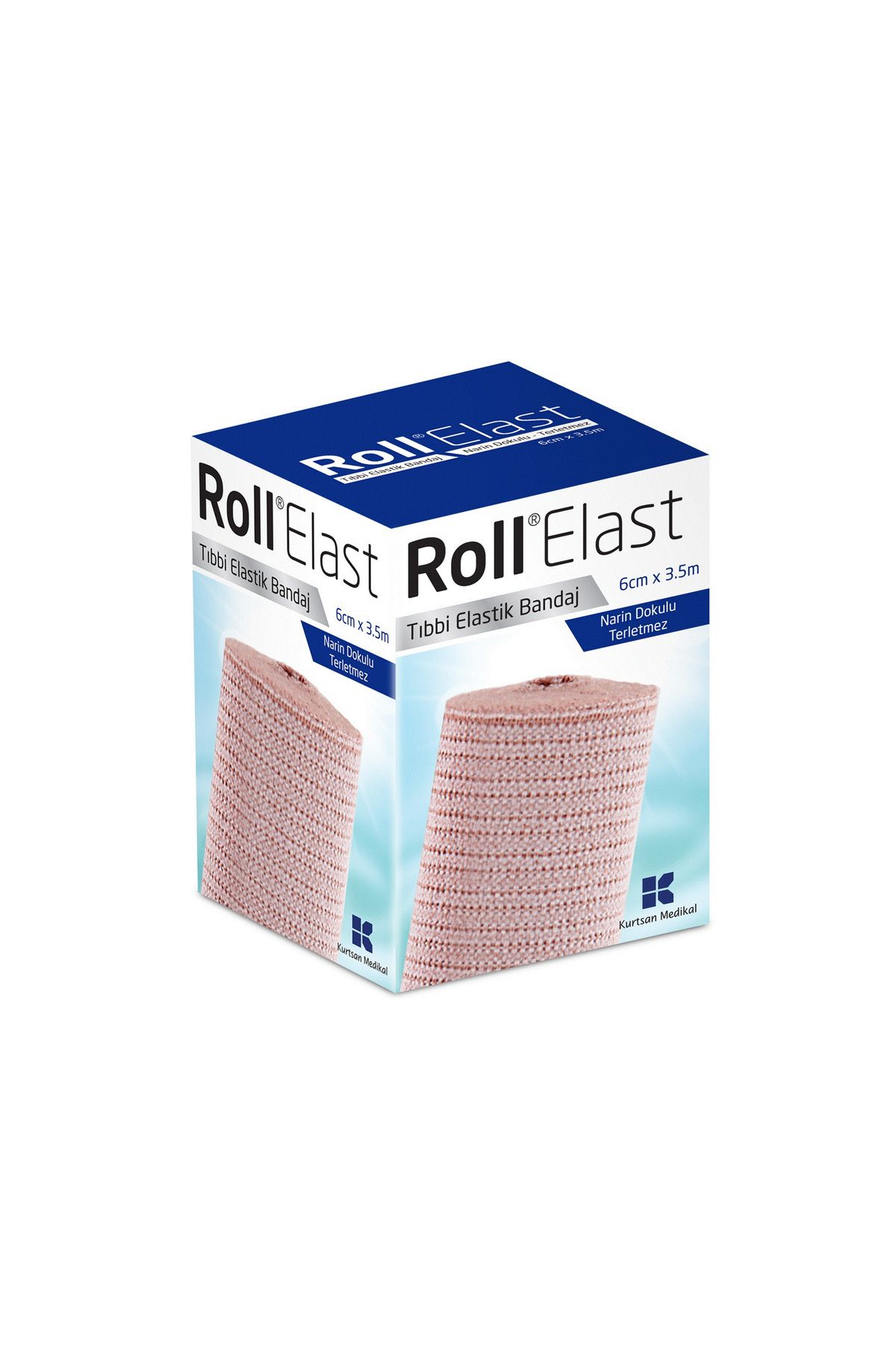 Roll Elast Ten Rengi 6cmx3.5m Tıbbi Elastik Bandaj