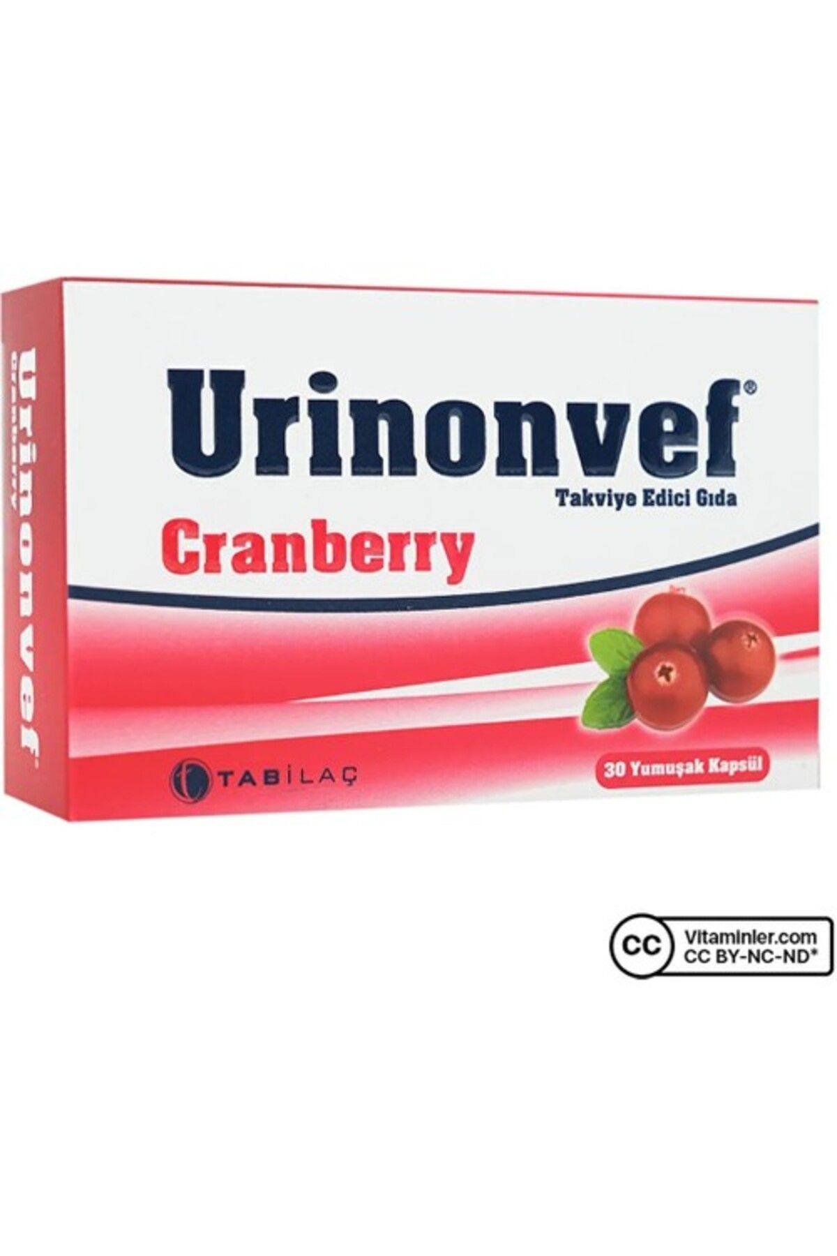 Urinonvef Cranberry 30 Kapsül