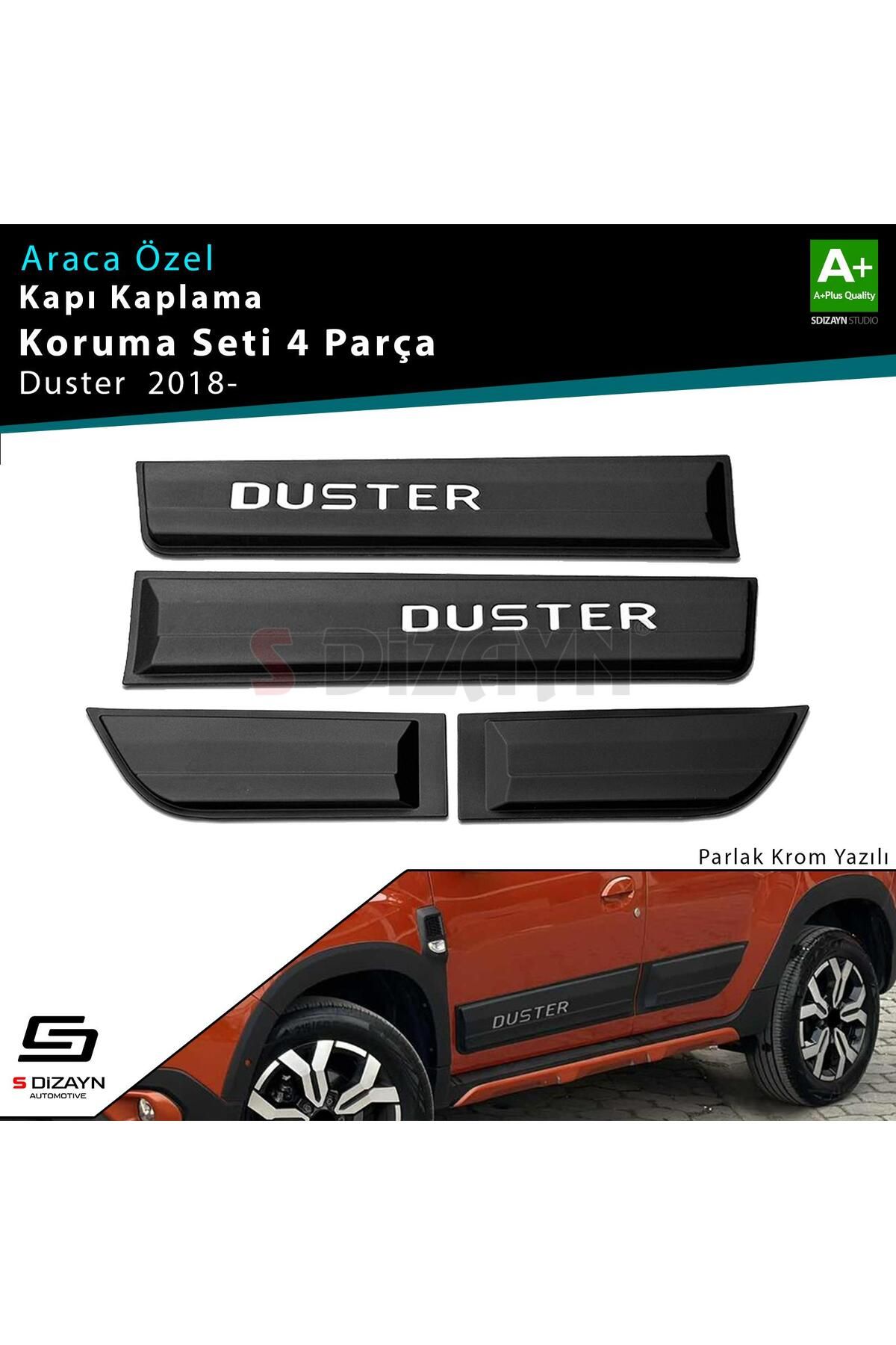 S Dizayn S-Dizayn Dacia Duster 2 Kapı Koruma Seti Parlak Krom Yazılı 2018 Üzeri A+ Kalite