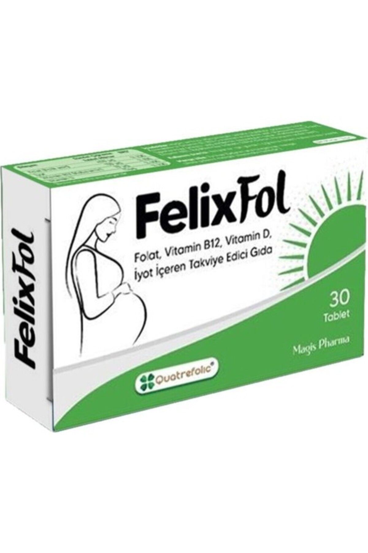FelixFol Magis Pharma Folat Vitamin B12 30 Tablet