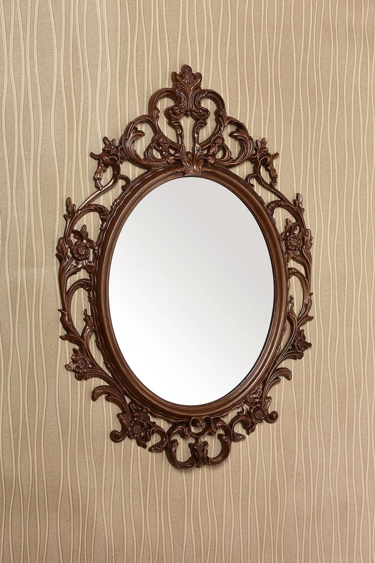 Altıntepe Dekoratif Ayna Boyalı Dolu Kahverengi