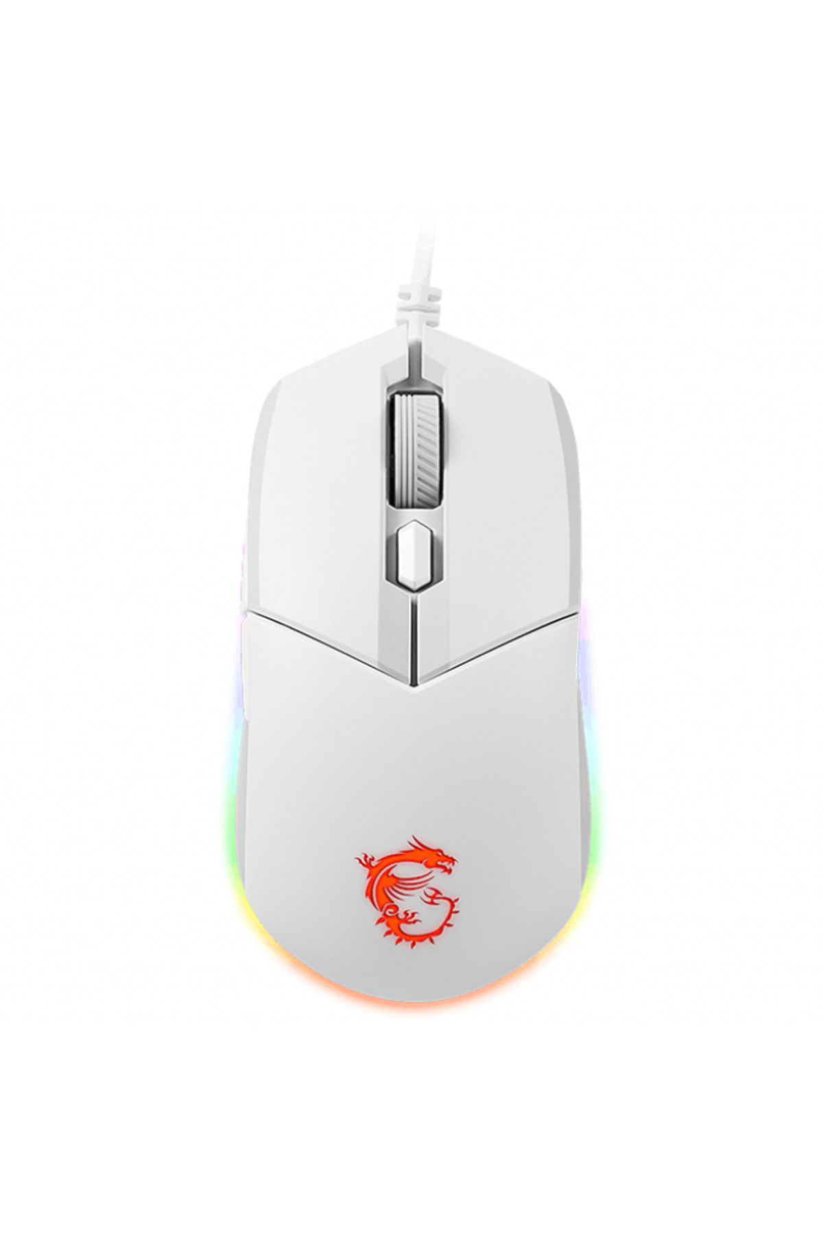 MSI Clutch Gm11 White 5000dpı 6 Tuş Rgb Optik Beyaz Kablolu Gaming (OYUNCU) Mouse