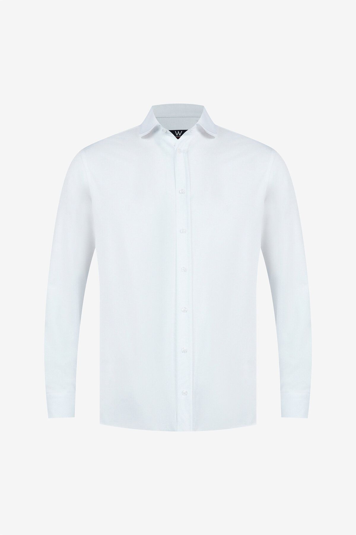 W Collection Beyaz Örme Gömlek